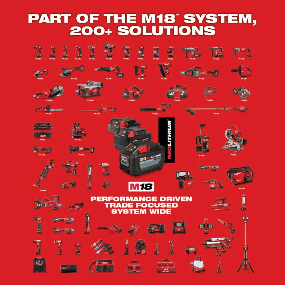 Milwaukee 2916-22 M18 FUEL 1-1/4" SDS Plus D-Handle Rotary Hammer Kit w/ ONE-KEY