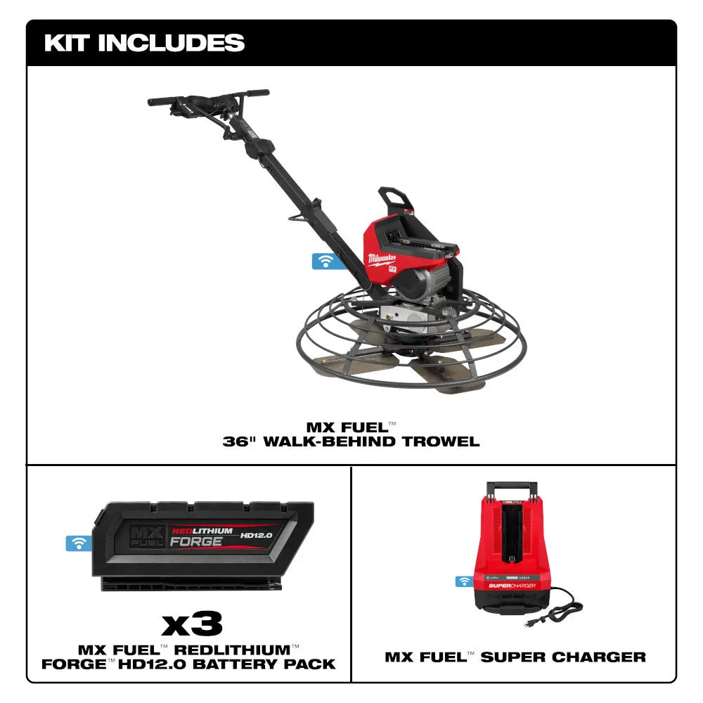Milwaukee MXF336-3HD MX FUEL 36" Walk-Behind Trowel Kit