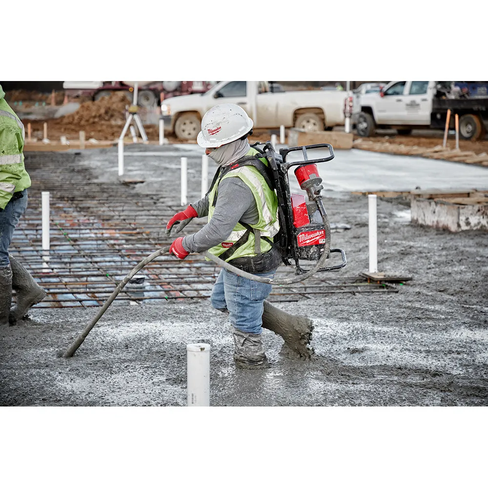 Milwaukee MXF371-2XC MX FUEL Backpack Concrete Vibrator Kit w/ Two Batteries and Charger