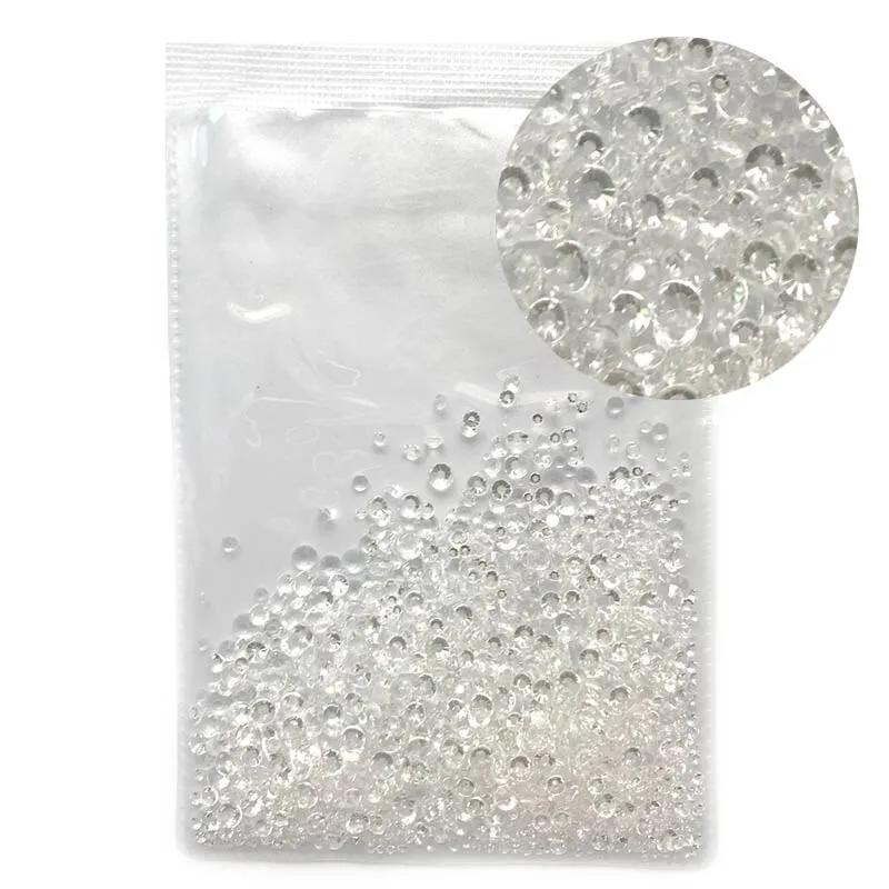 Mix Sizes 1000PCS/Pack Crystal Clear AB Non Hotfix Flatback Rhinestones Nail Rhinestones For Nails 3D Nail Art Decoration Gems
