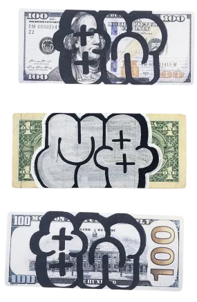 MQ Silver Tag Dollar Original Marker Drawing by MQ Planet- Mque