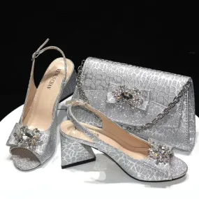 Nigerian Style Shoes and Bag Set