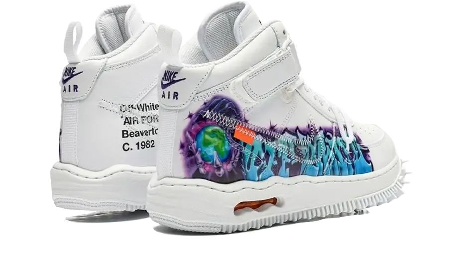 Nike Air Force 1 Mid Off-White Graffiti White