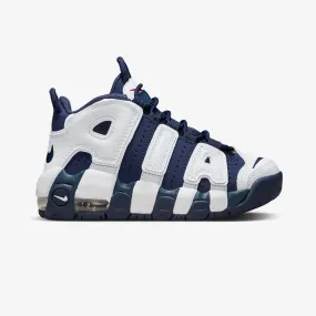NIKE | AIR MORE UPTEMPO '96 { WHITE/MIDNIGHT NAVY-METALLIC GOLD