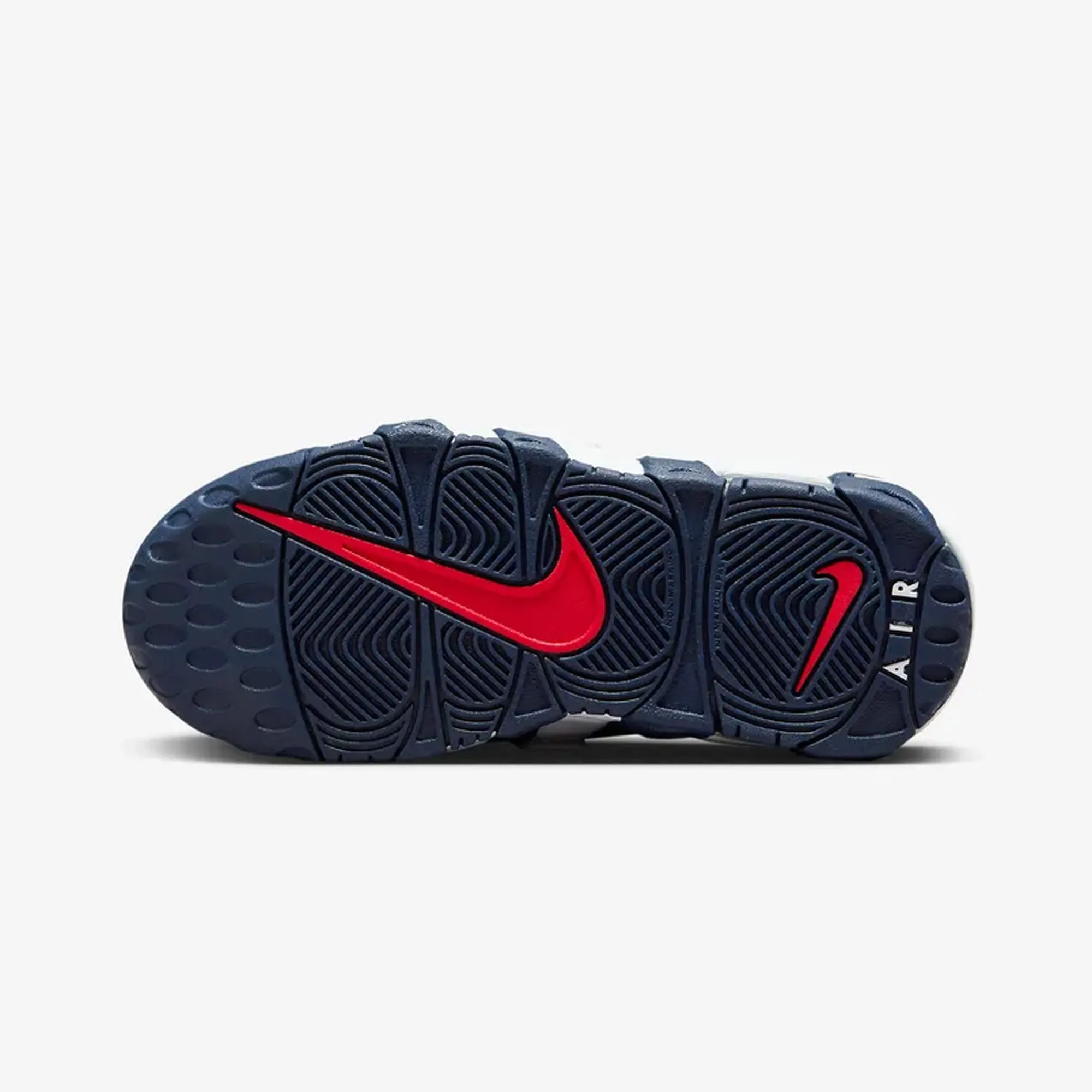 NIKE | AIR MORE UPTEMPO '96 { WHITE/MIDNIGHT NAVY-METALLIC GOLD