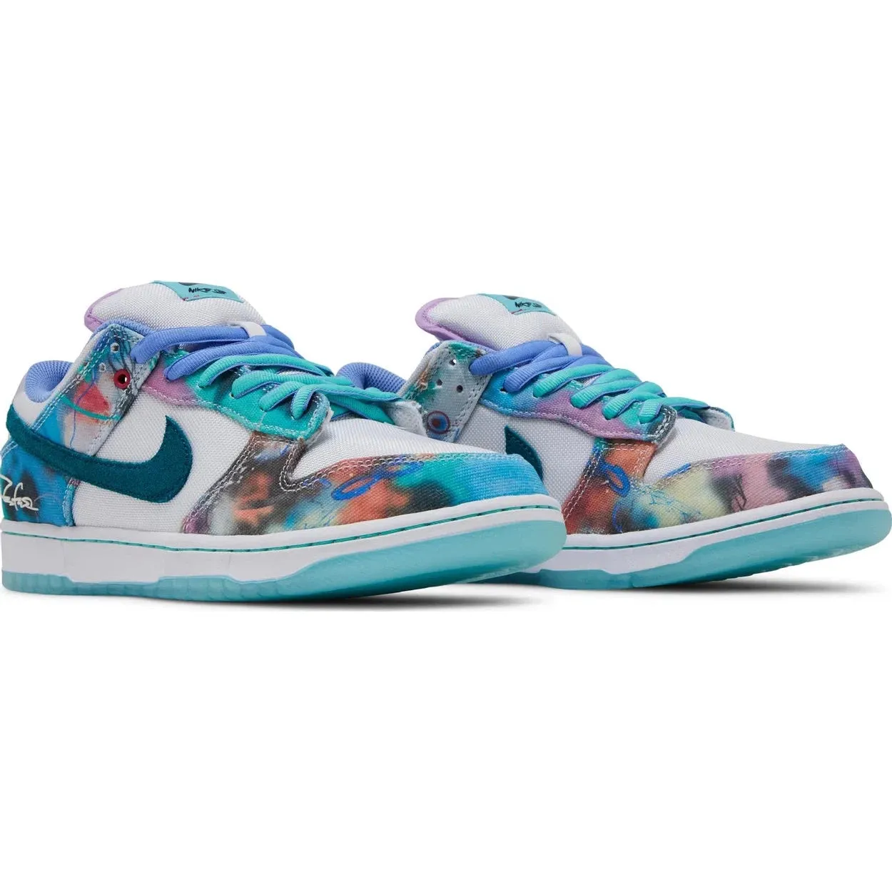 Nike Futura Laboratories x Dunk Low SB 'Bleached Aqua'