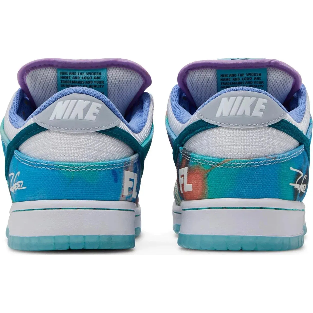 Nike Futura Laboratories x Dunk Low SB 'Bleached Aqua'