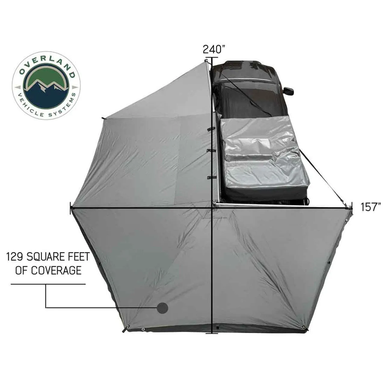 Overland Vehicle Systems HD Nomadic 270 Awning & Wall 1,2,3 & Brackets