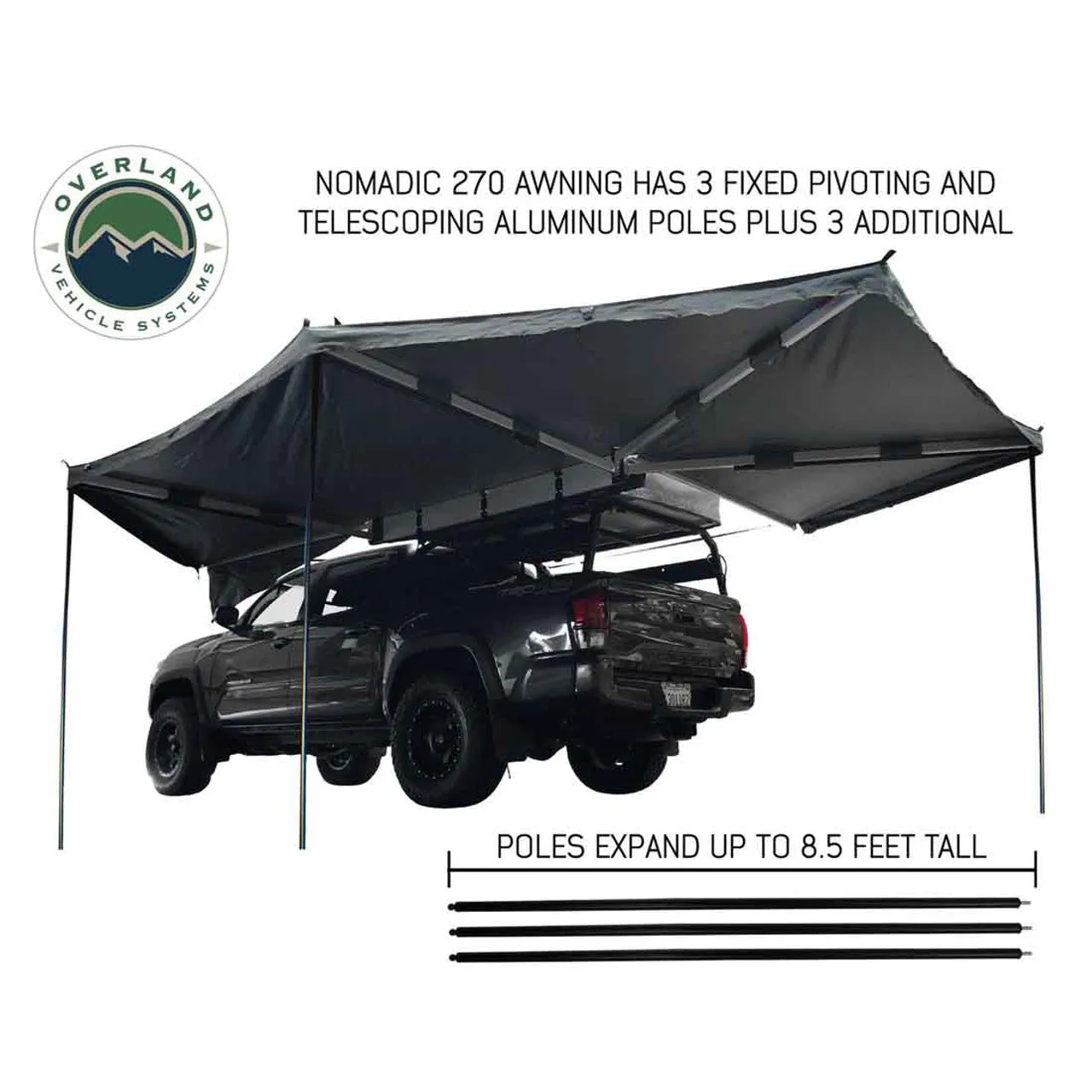Overland Vehicle Systems HD Nomadic 270 Degree Awning