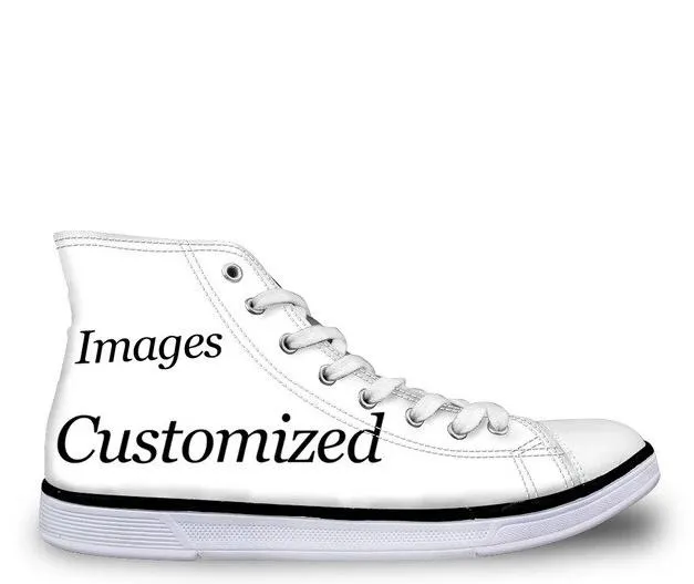 Pug Floral Print Women Vulcanized Sneakers Flat Ladies Lace-up