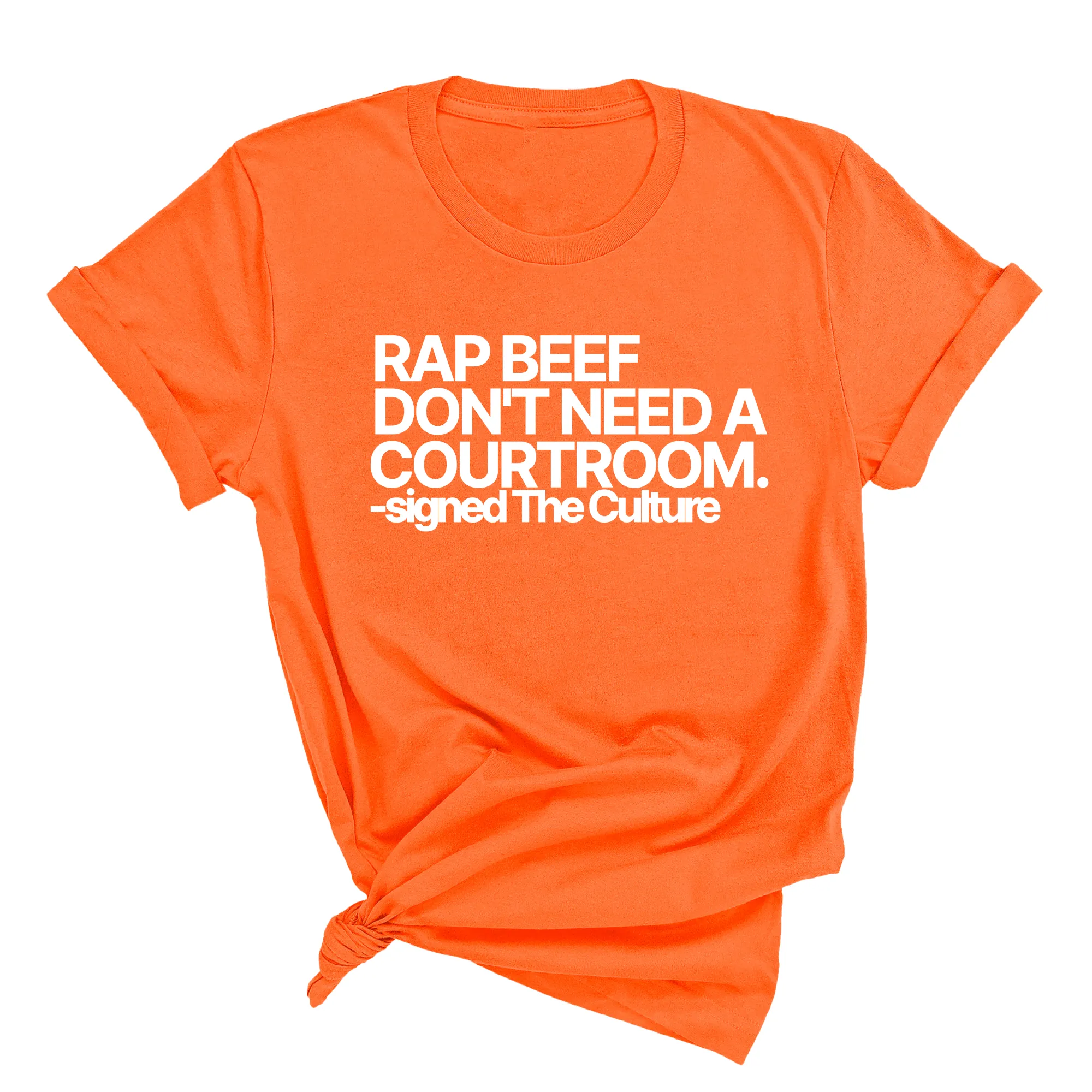 Rap Beef Don't Need a Courtroom Unisex Tee