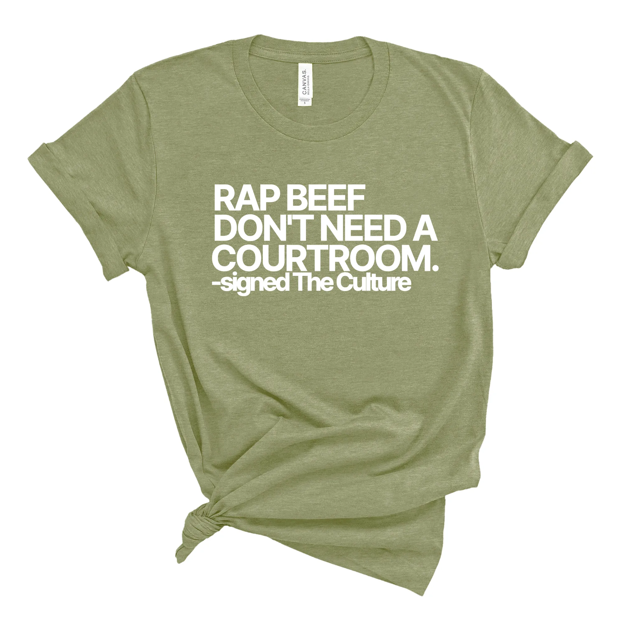 Rap Beef Don't Need a Courtroom Unisex Tee