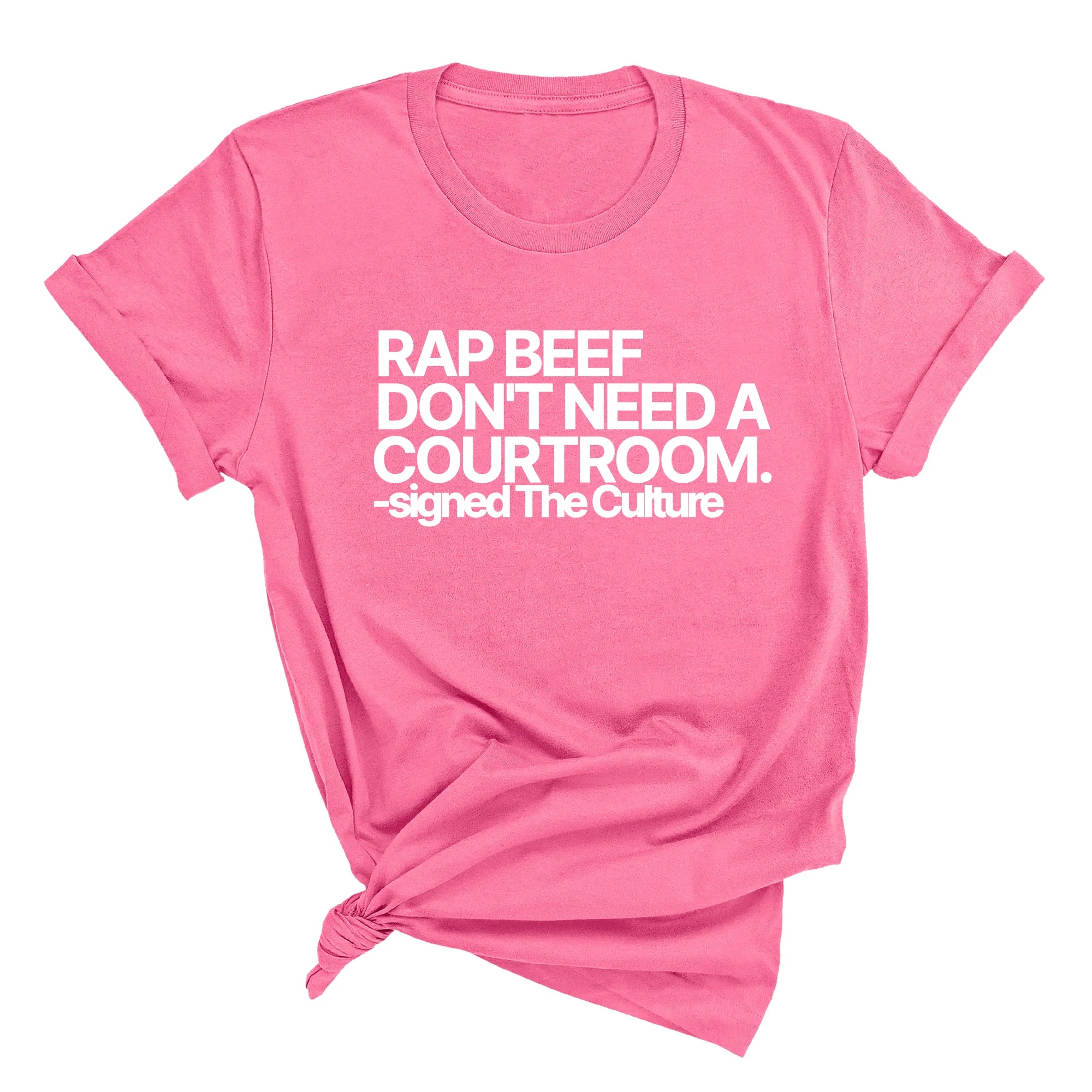 Rap Beef Don't Need a Courtroom Unisex Tee