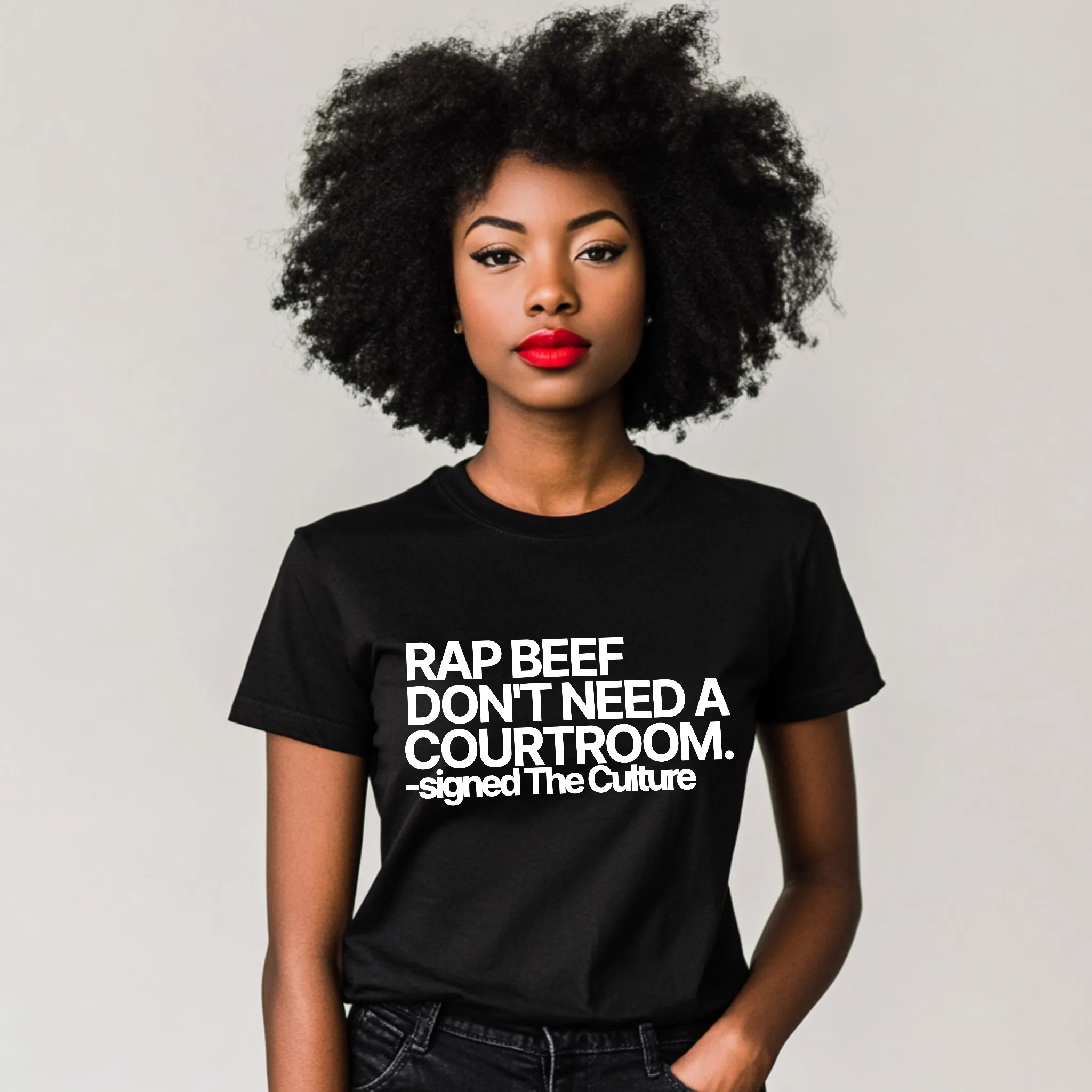 Rap Beef Don't Need a Courtroom Unisex Tee