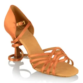 Ray Rose Persephone 845 Art Sport Ladies Dance Shoes in Light Tan Satin with 2.5” Flared Heel