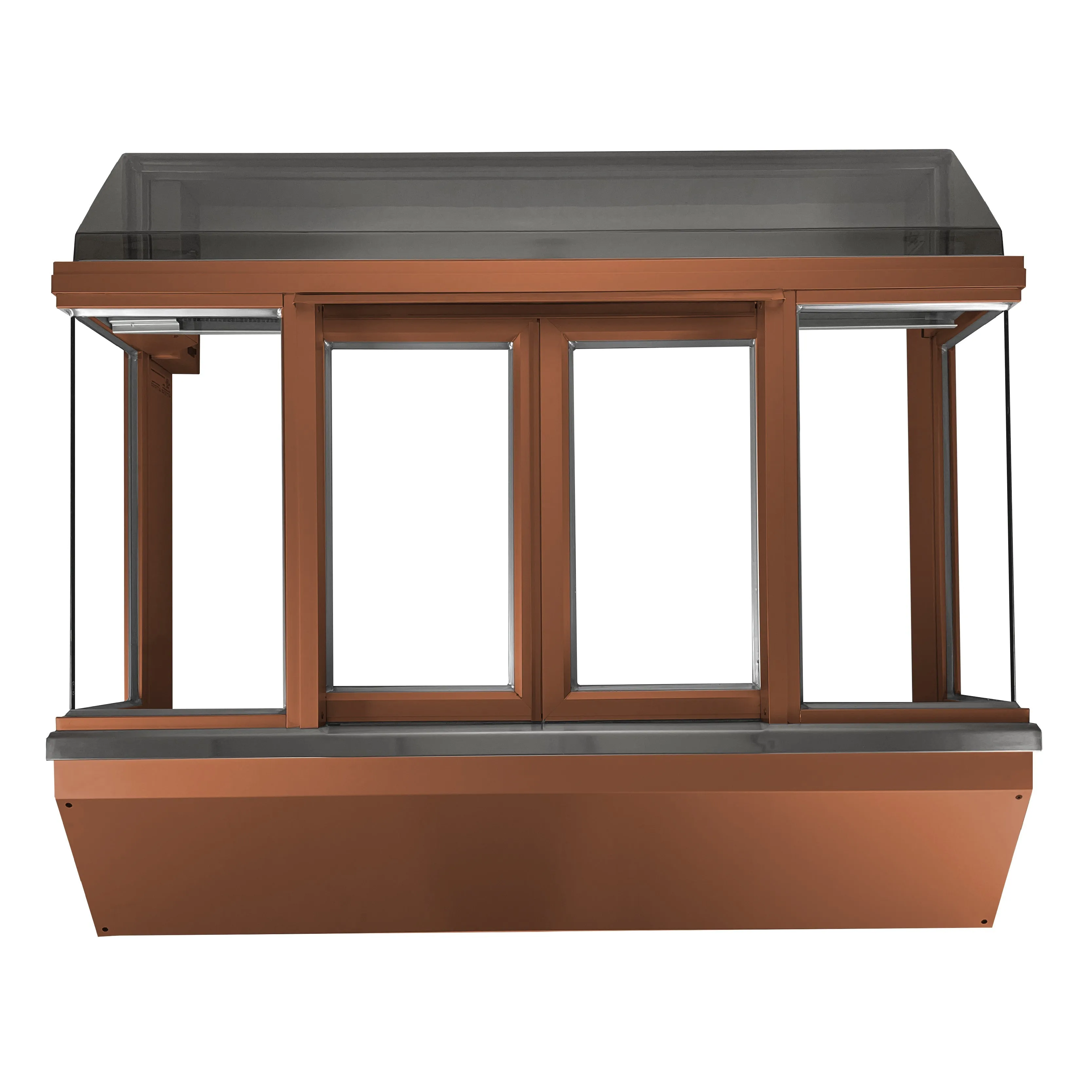 Optimize the title of this e-commerce product to enhance readability and SEO value. Here is a revised version:

Drive-Thru Window with Manual Open/Self-Close Bi-Parting Feature for Ready Access - Multiple Color Options Available