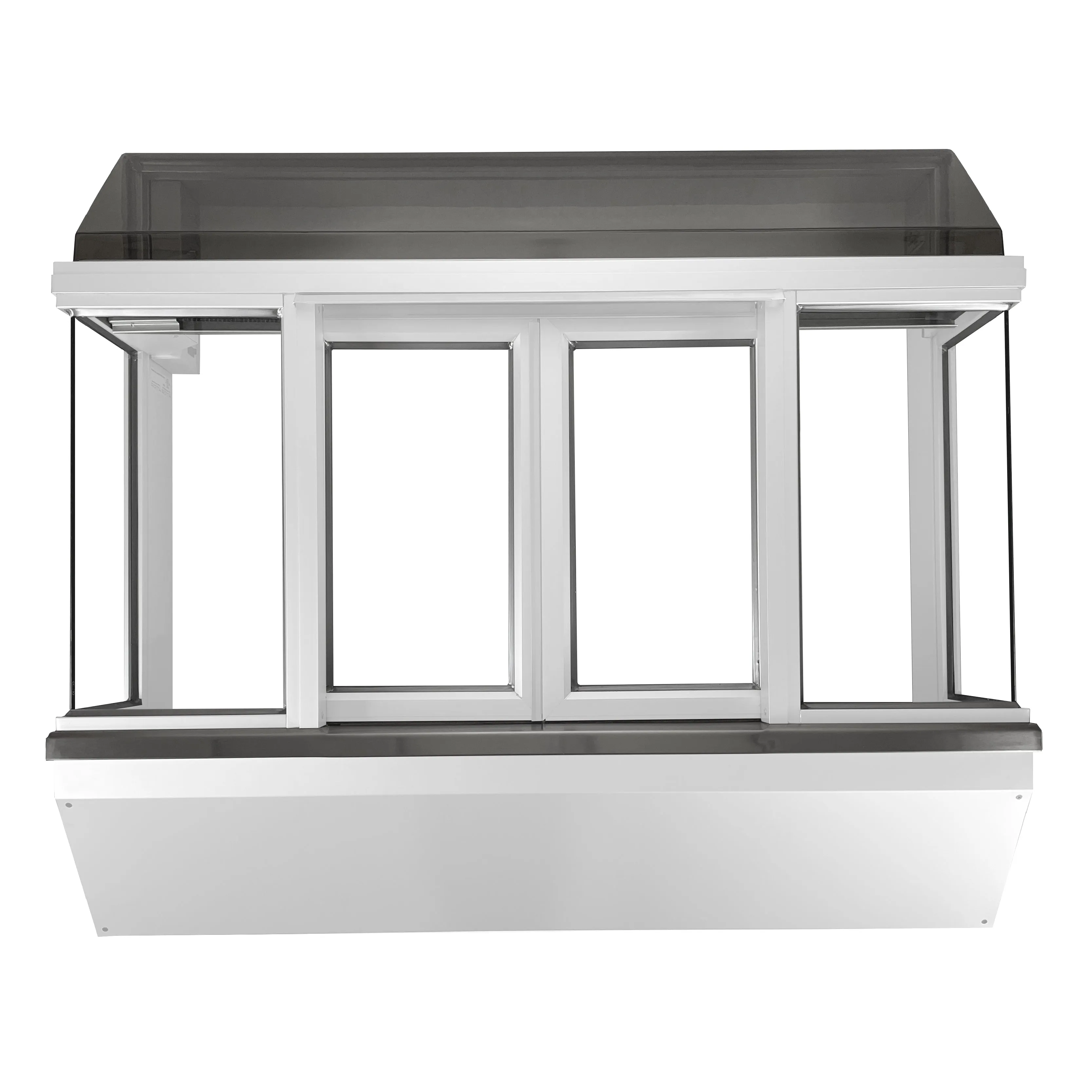 Optimize the title of this e-commerce product to enhance readability and SEO value. Here is a revised version:

Drive-Thru Window with Manual Open/Self-Close Bi-Parting Feature for Ready Access - Multiple Color Options Available