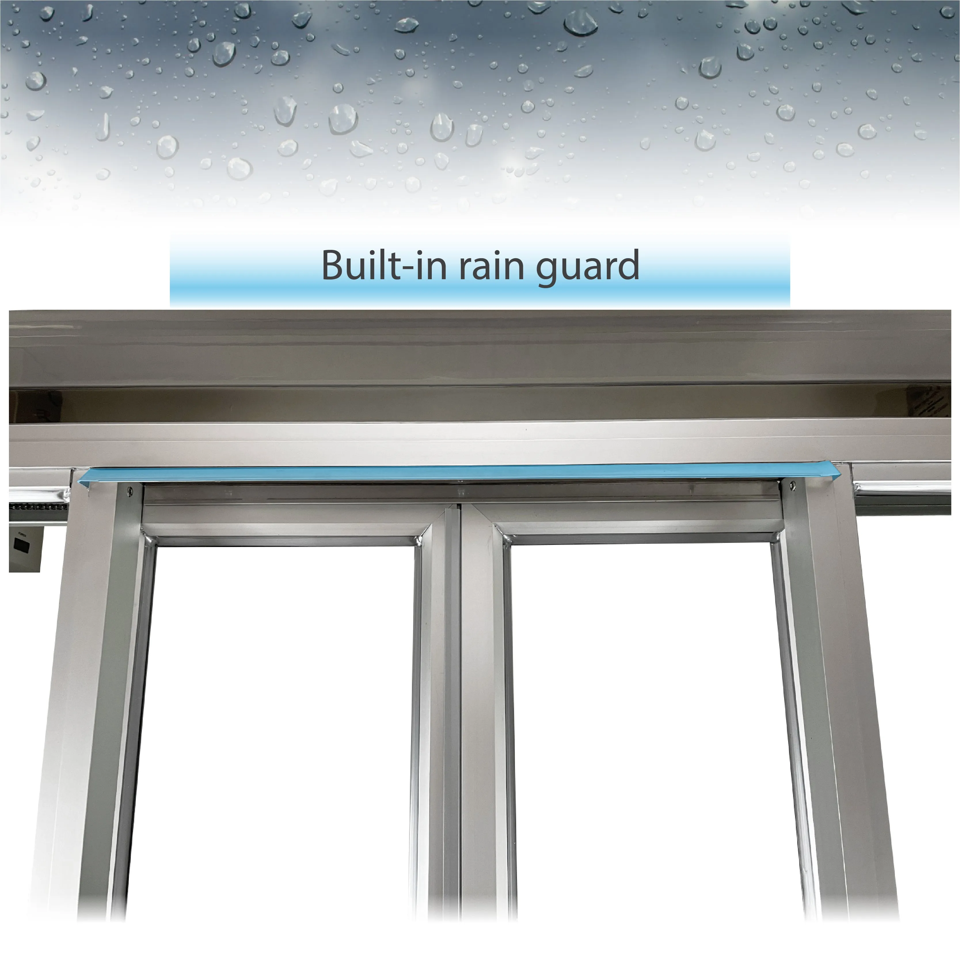 Optimize the title of this e-commerce product to enhance readability and SEO value. Here is a revised version:

Drive-Thru Window with Manual Open/Self-Close Bi-Parting Feature for Ready Access - Multiple Color Options Available