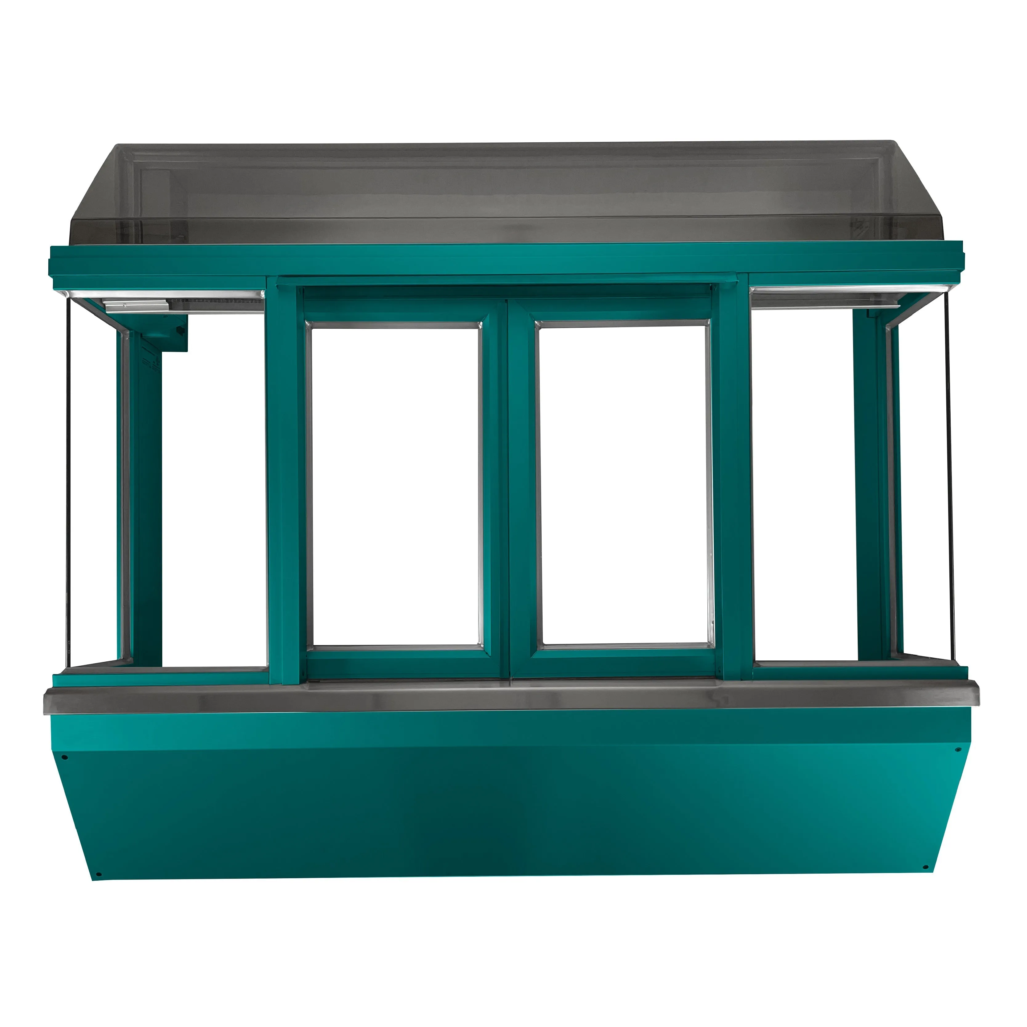 Optimize the title of this e-commerce product to enhance readability and SEO value. Here is a revised version:

Drive-Thru Window with Manual Open/Self-Close Bi-Parting Feature for Ready Access - Multiple Color Options Available