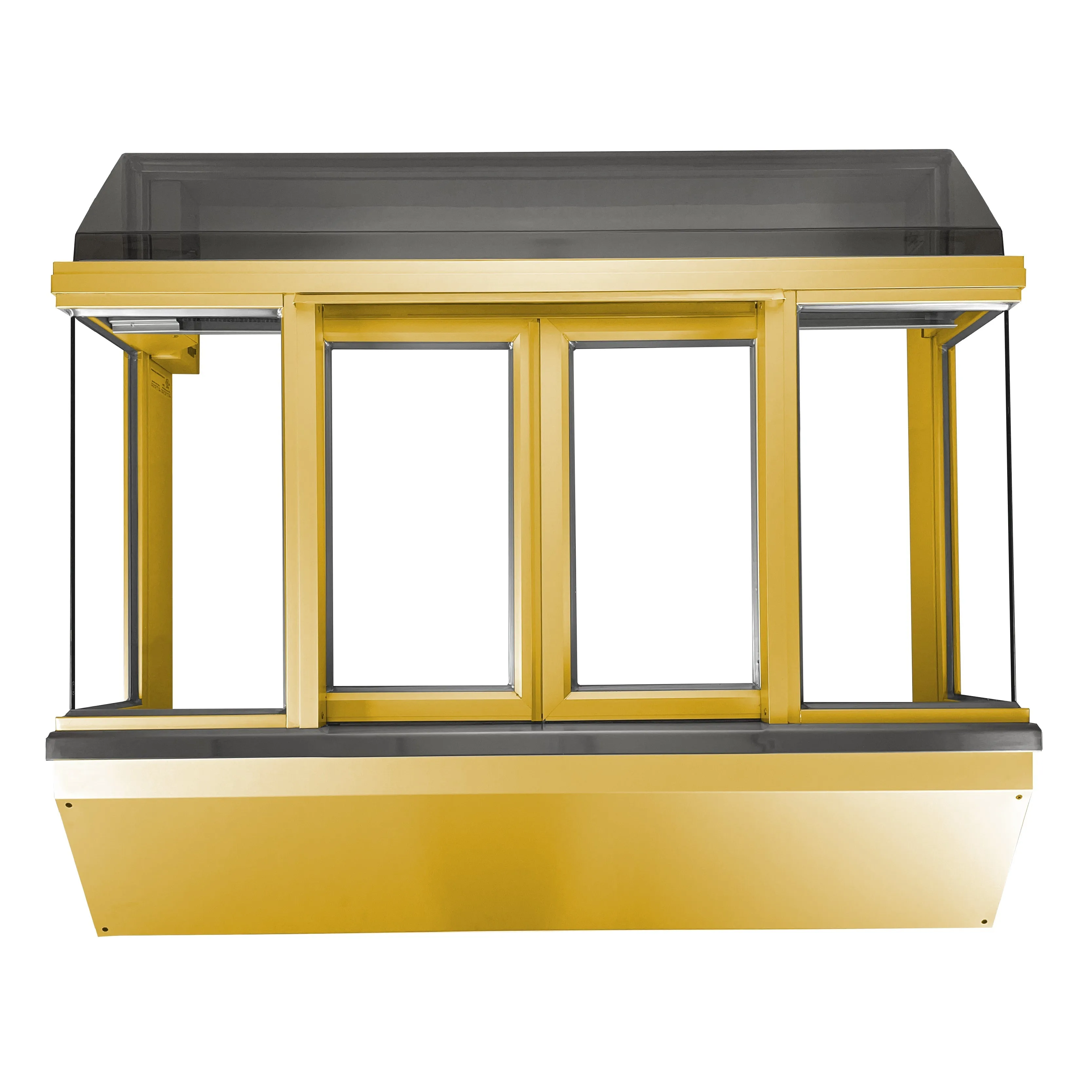 Optimize the title of this e-commerce product to enhance readability and SEO value. Here is a revised version:

Drive-Thru Window with Manual Open/Self-Close Bi-Parting Feature for Ready Access - Multiple Color Options Available