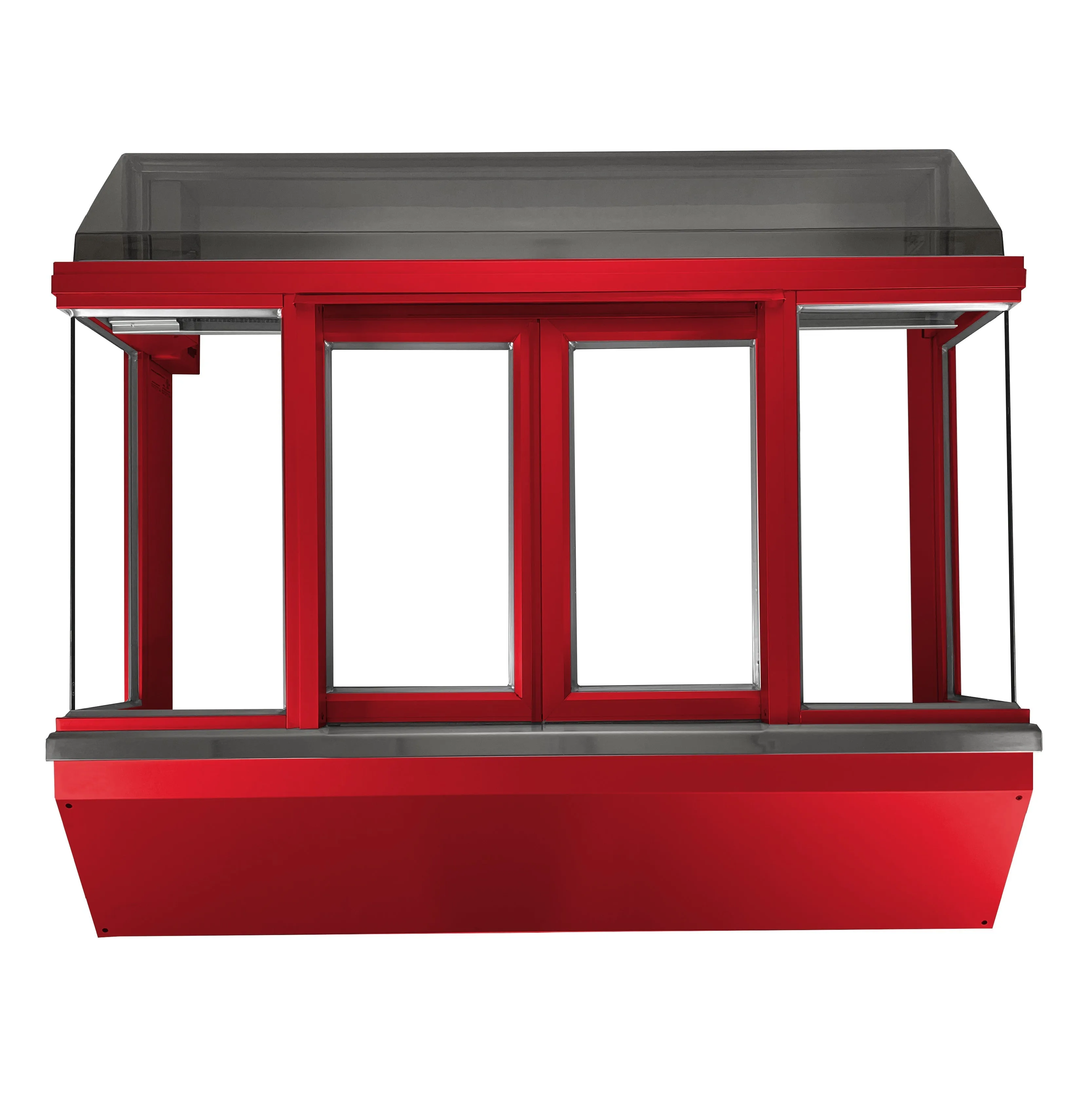 Optimize the title of this e-commerce product to enhance readability and SEO value. Here is a revised version:

Drive-Thru Window with Manual Open/Self-Close Bi-Parting Feature for Ready Access - Multiple Color Options Available