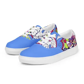 Sechia Mix Lace-up Canvas Sneakers