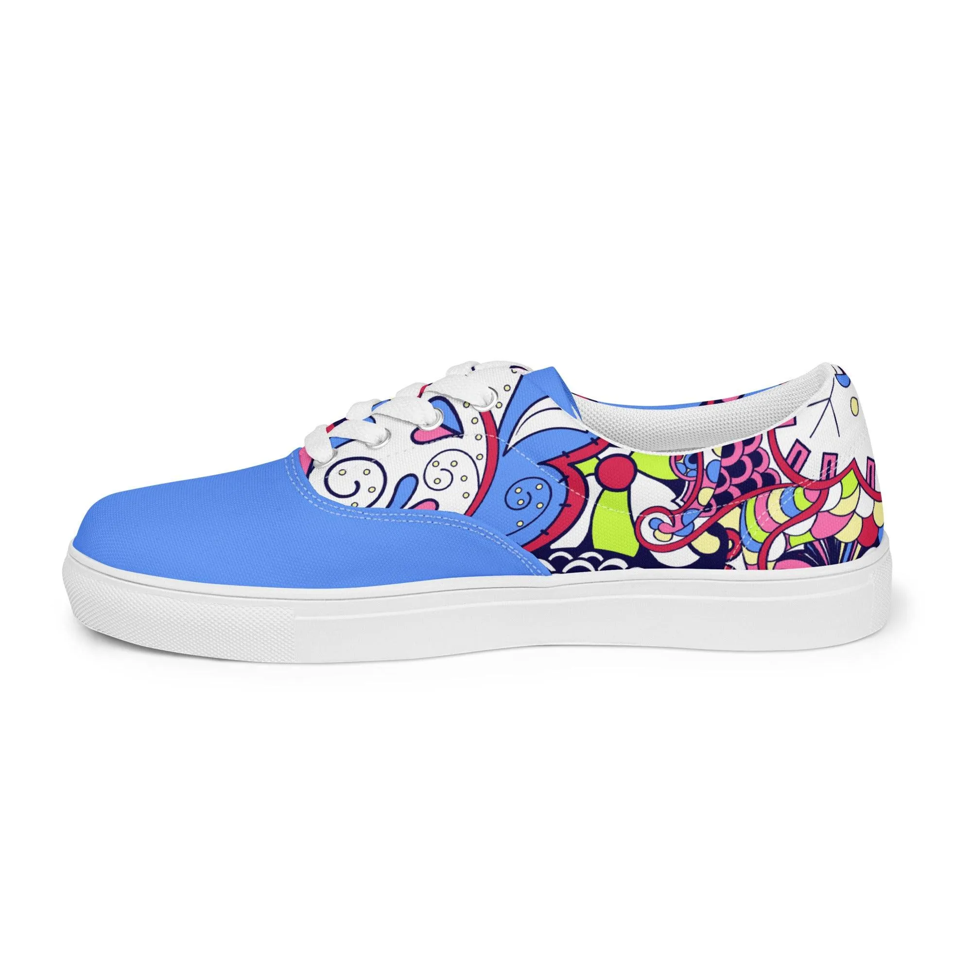 Sechia Mix Lace-up Canvas Sneakers