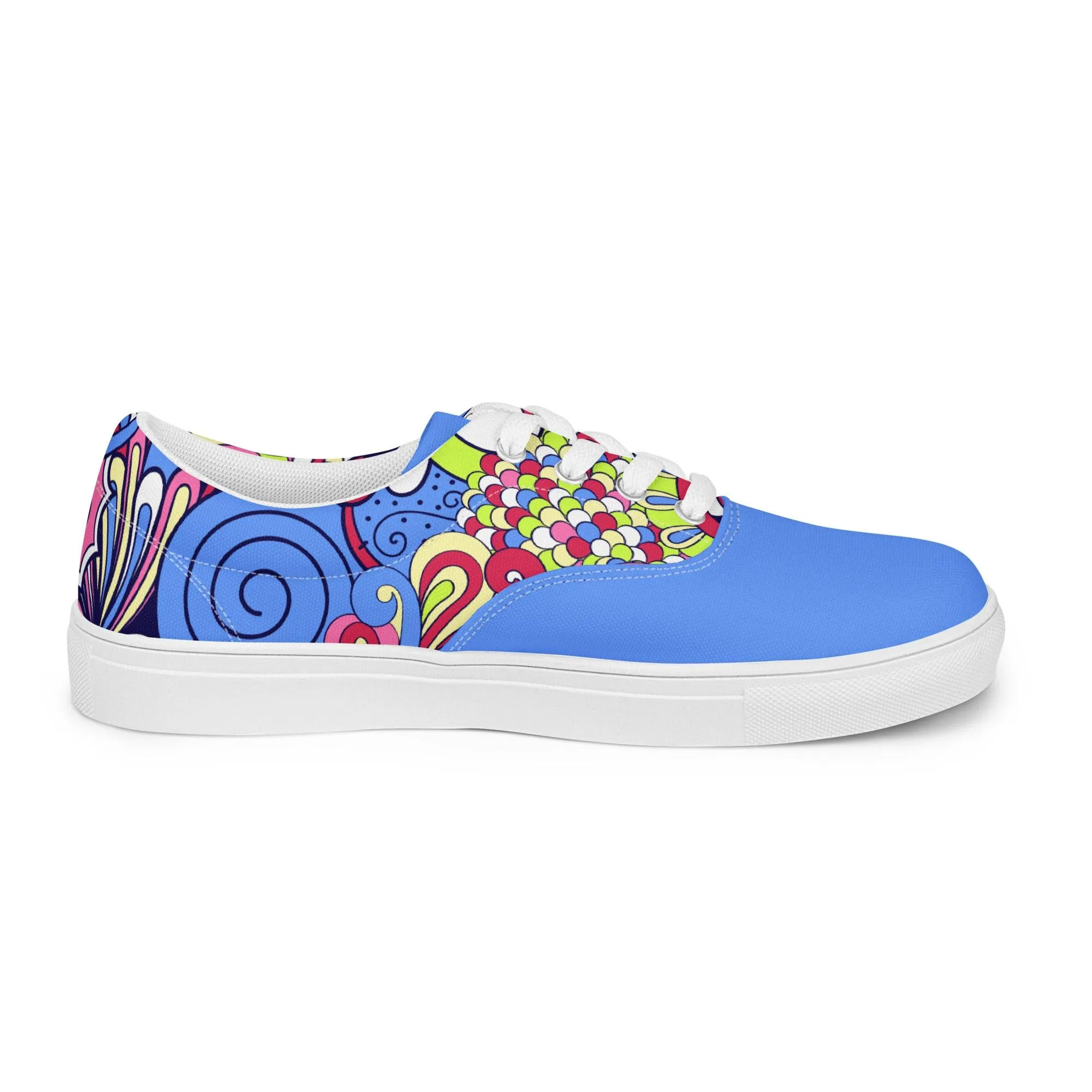 Sechia Mix Lace-up Canvas Sneakers