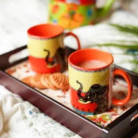 Signature Elephant Coffee Mugs Set of 2 (300 ml each)