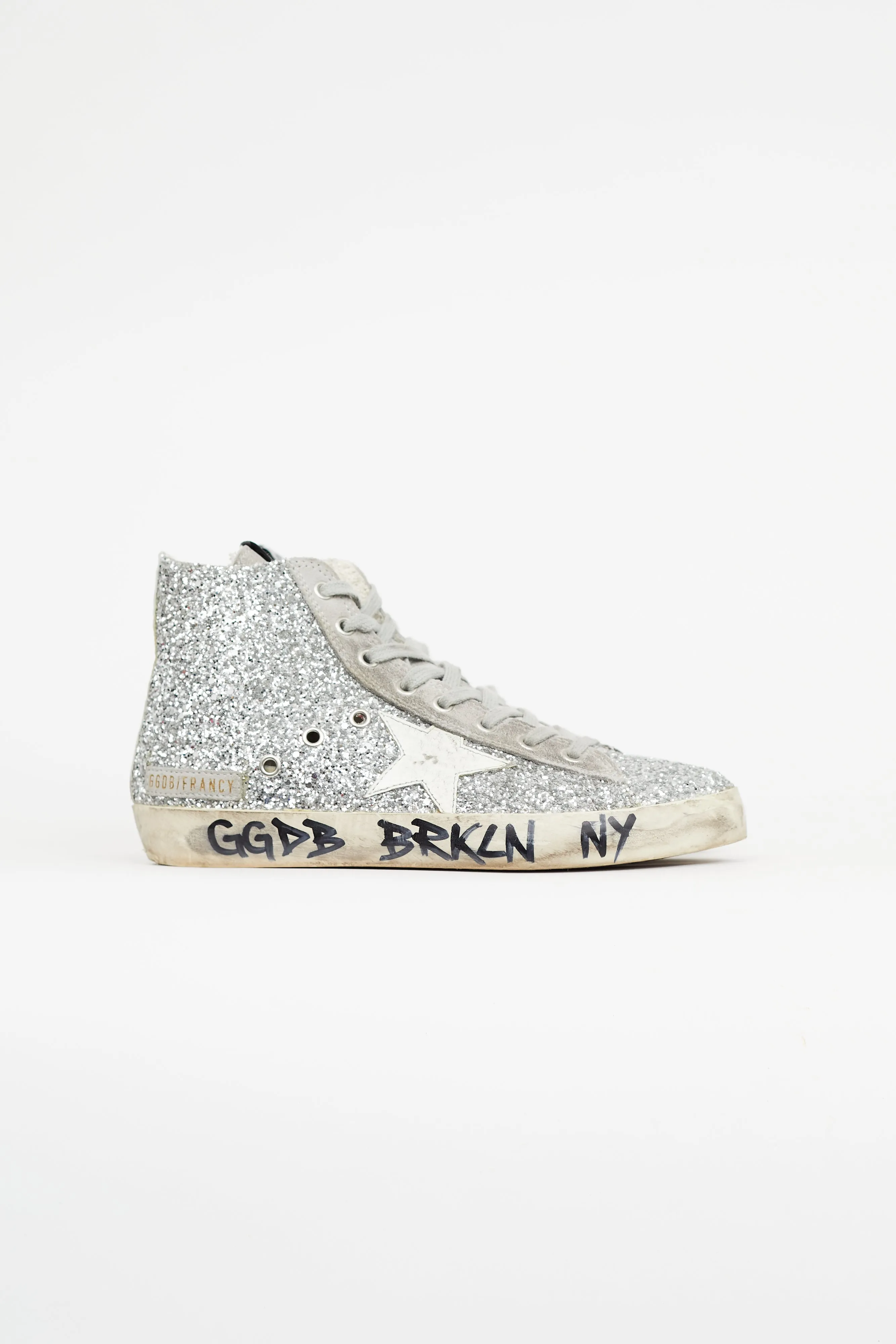 Silver Francy Metallic Glitter Sneaker