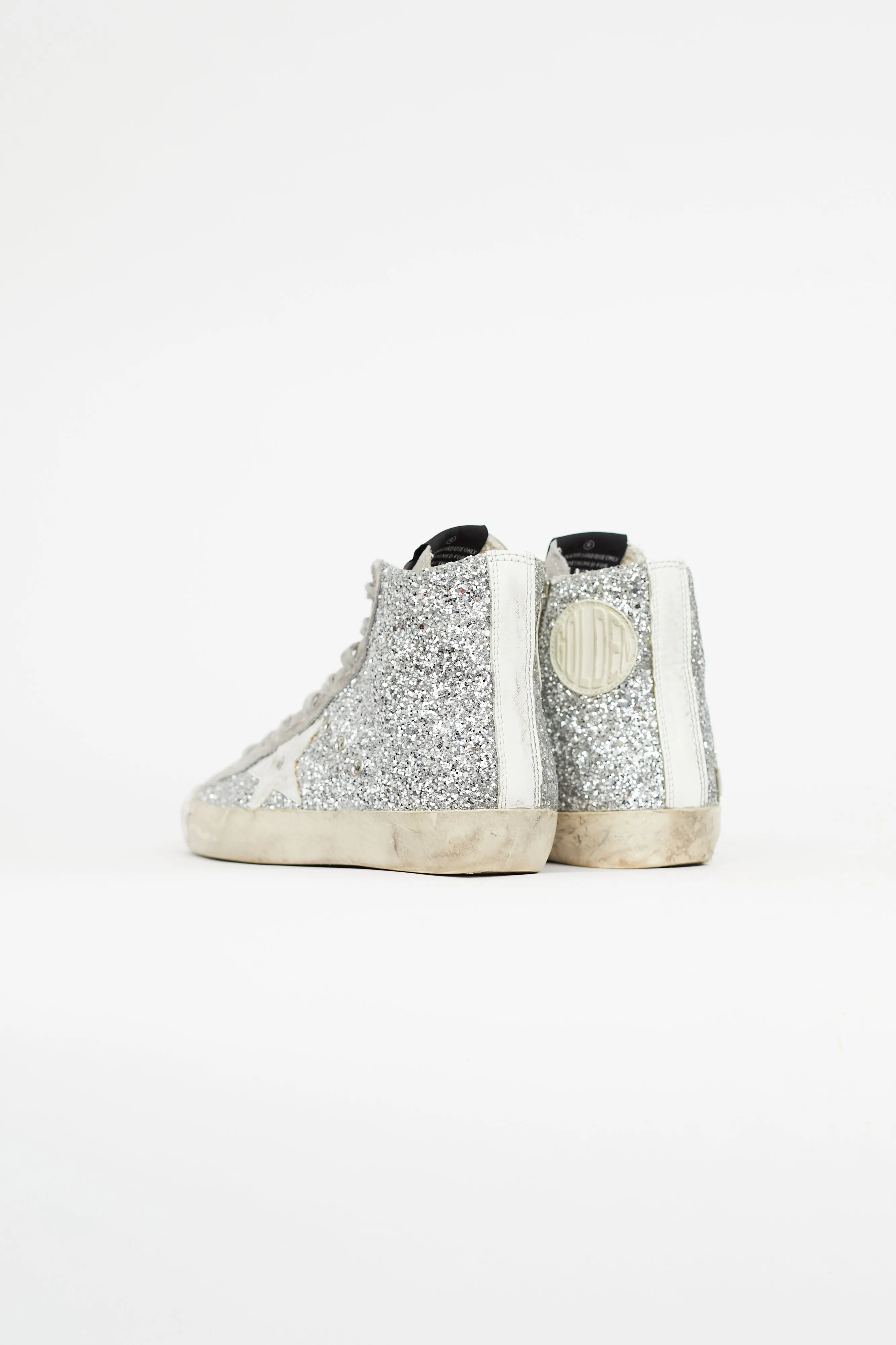 Silver Francy Metallic Glitter Sneaker