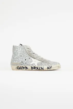Silver Francy Metallic Glitter Sneaker
