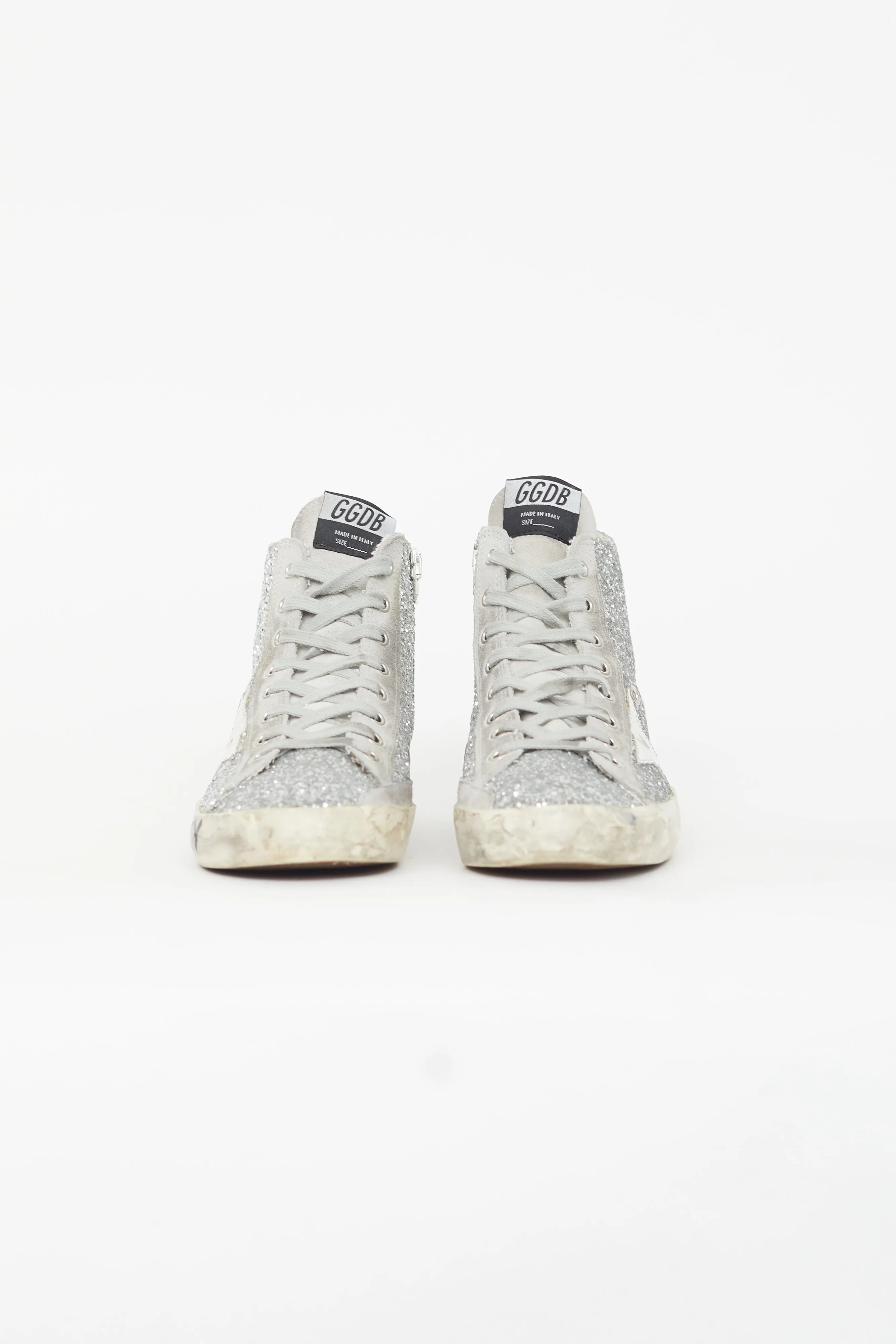 Silver Francy Metallic Glitter Sneaker