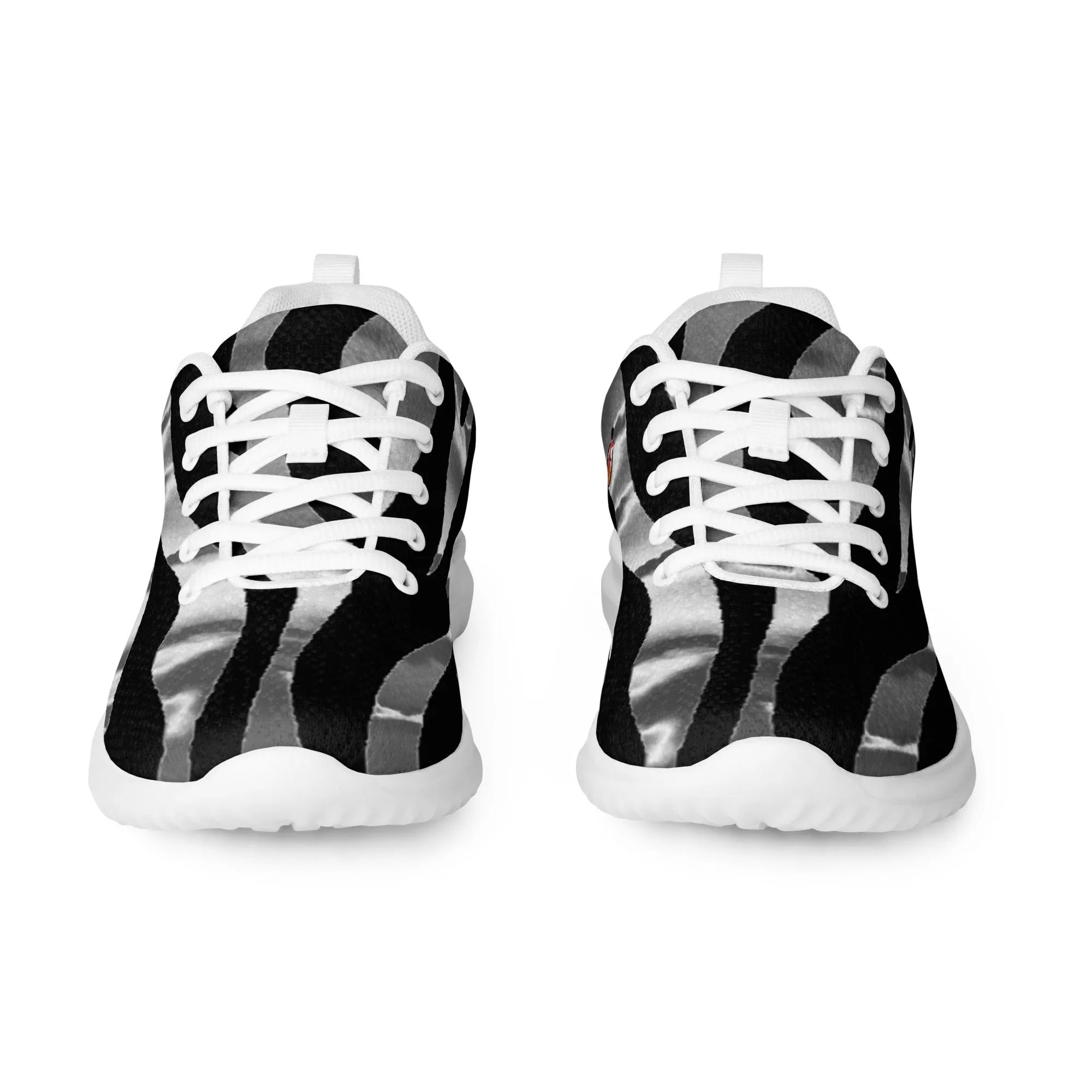 Snooty Fox Art Women’s Athletic Shoes - Silver Tiger