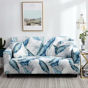 SofaShield Fitted Sofa Couch Cover - Green Leaf
