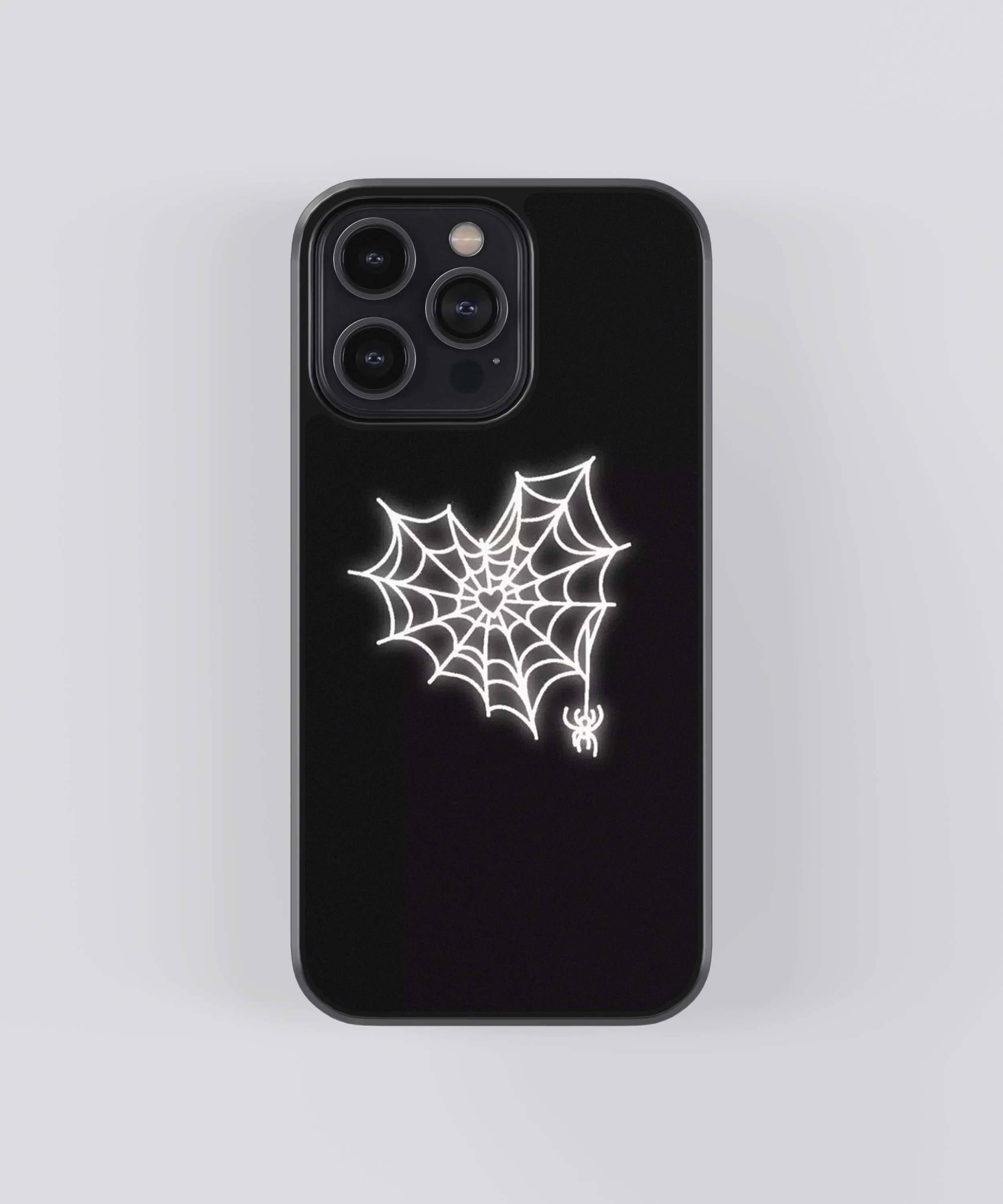 Spider Heart Pop Culture Glass Phone Case Cover