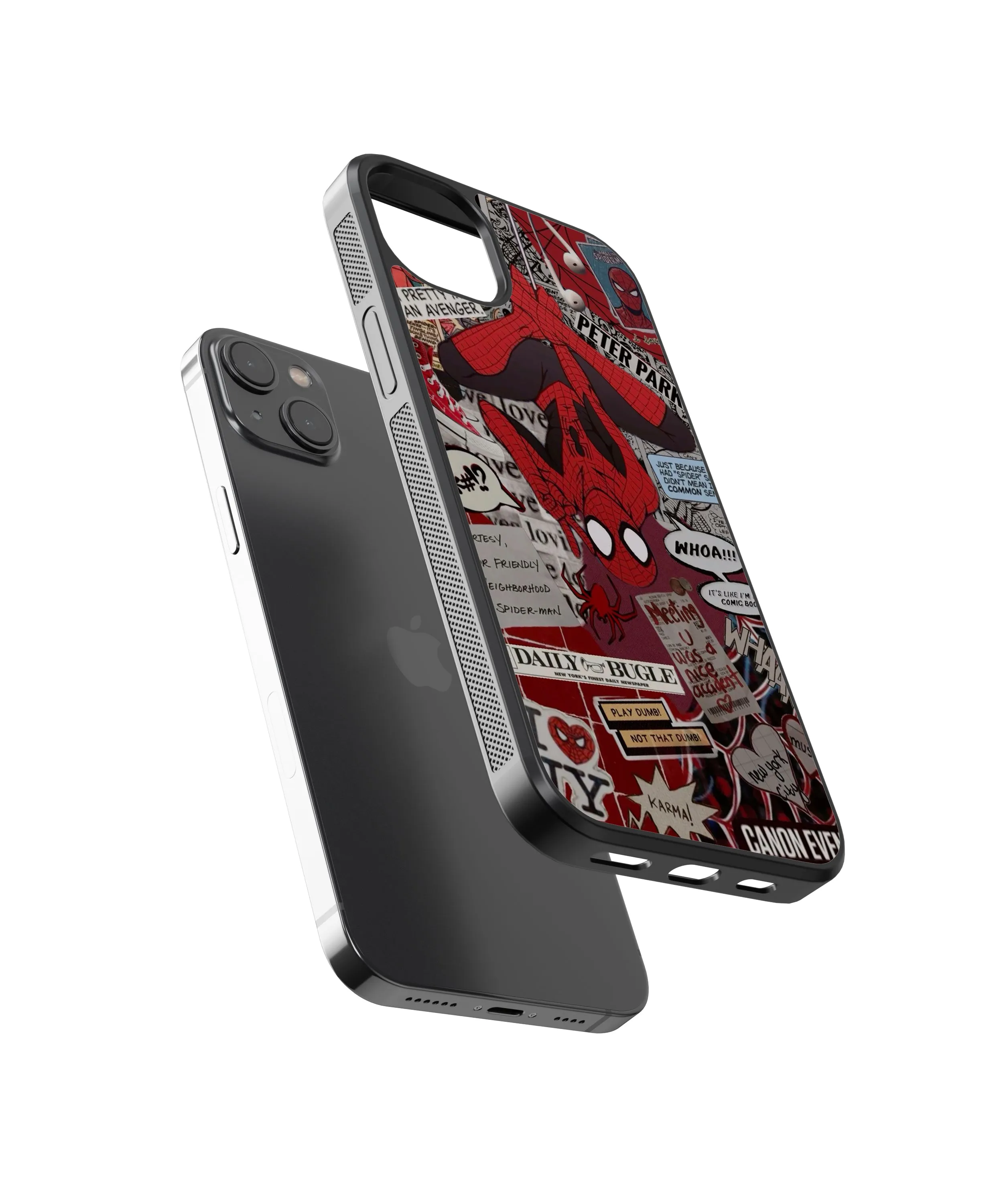 Spider-Man Aesthetic Glass Phone Case Cover