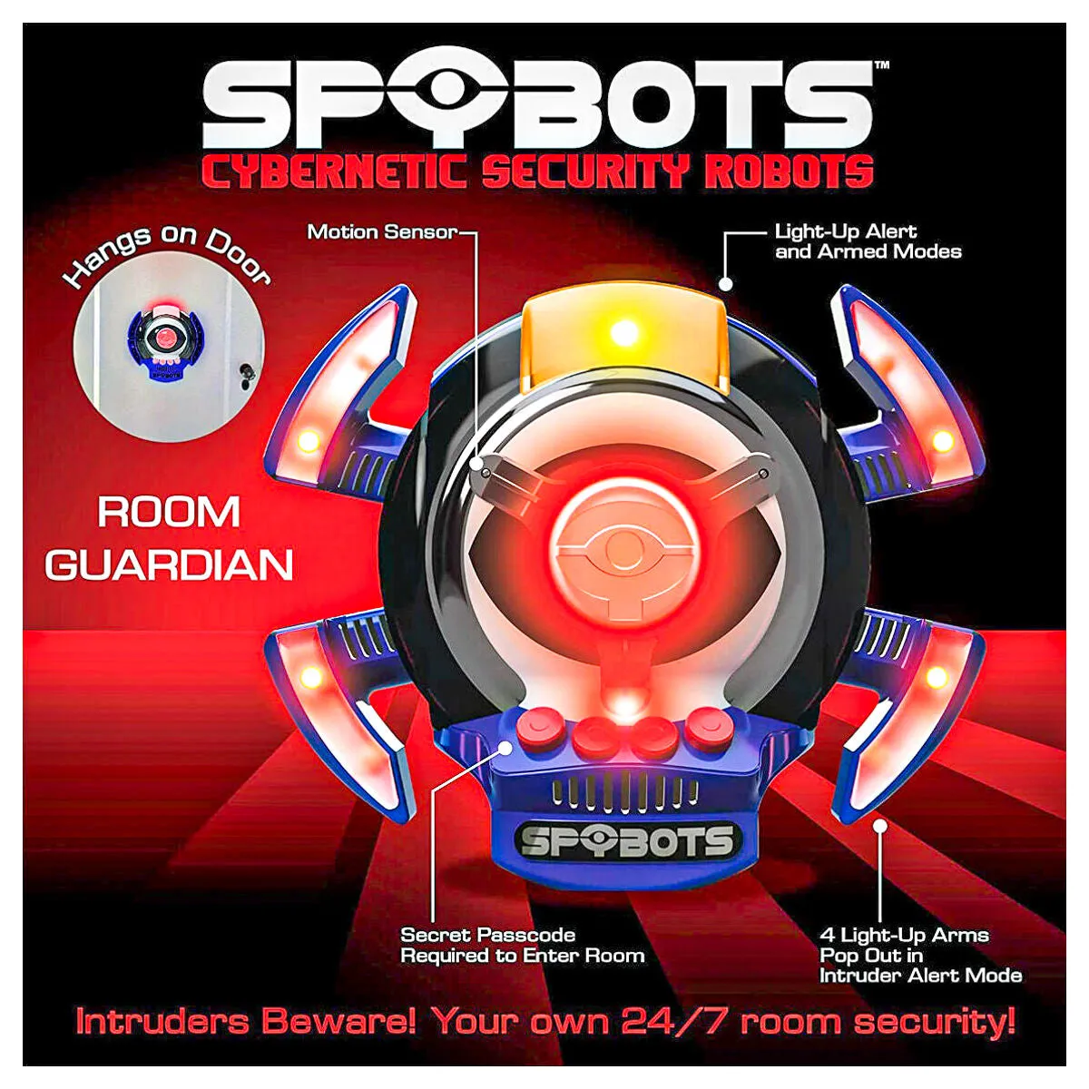 SpyBots Cybernetic Security Room Guardian Robot