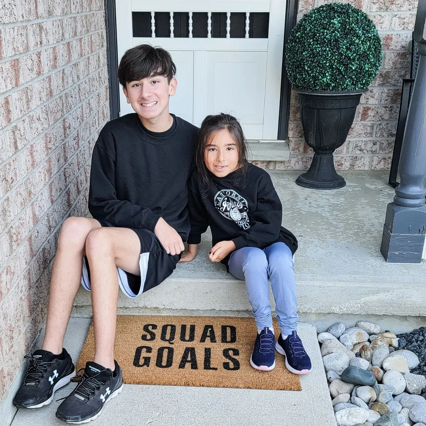 Squad Goals Vinyl Coir Doormat