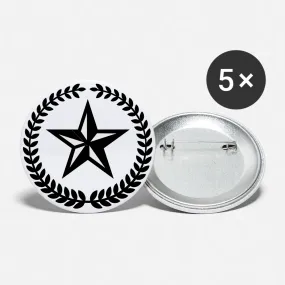 Star Buttons small 1'' (5-pack)