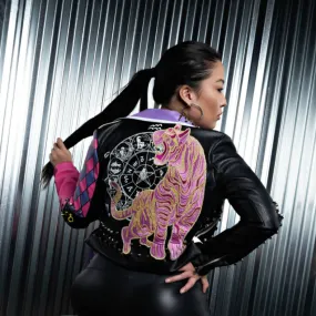 Stars Aligned Faux Leather Moto