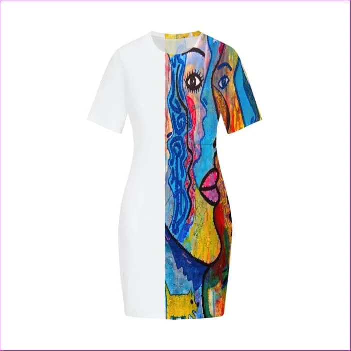 Street Art 2 Women's Fitted Tee Dress - 2 options