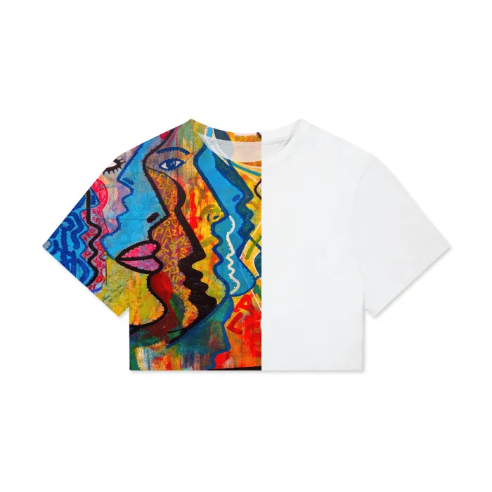 Street Art Women's Boxy Cropped Tee