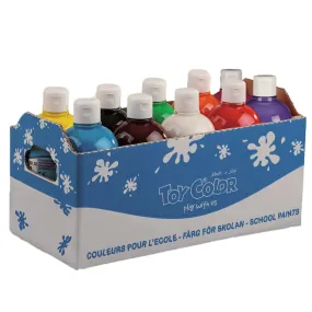 Superwashable Tempera Paint Ready Mix 250ml, 10 Colours