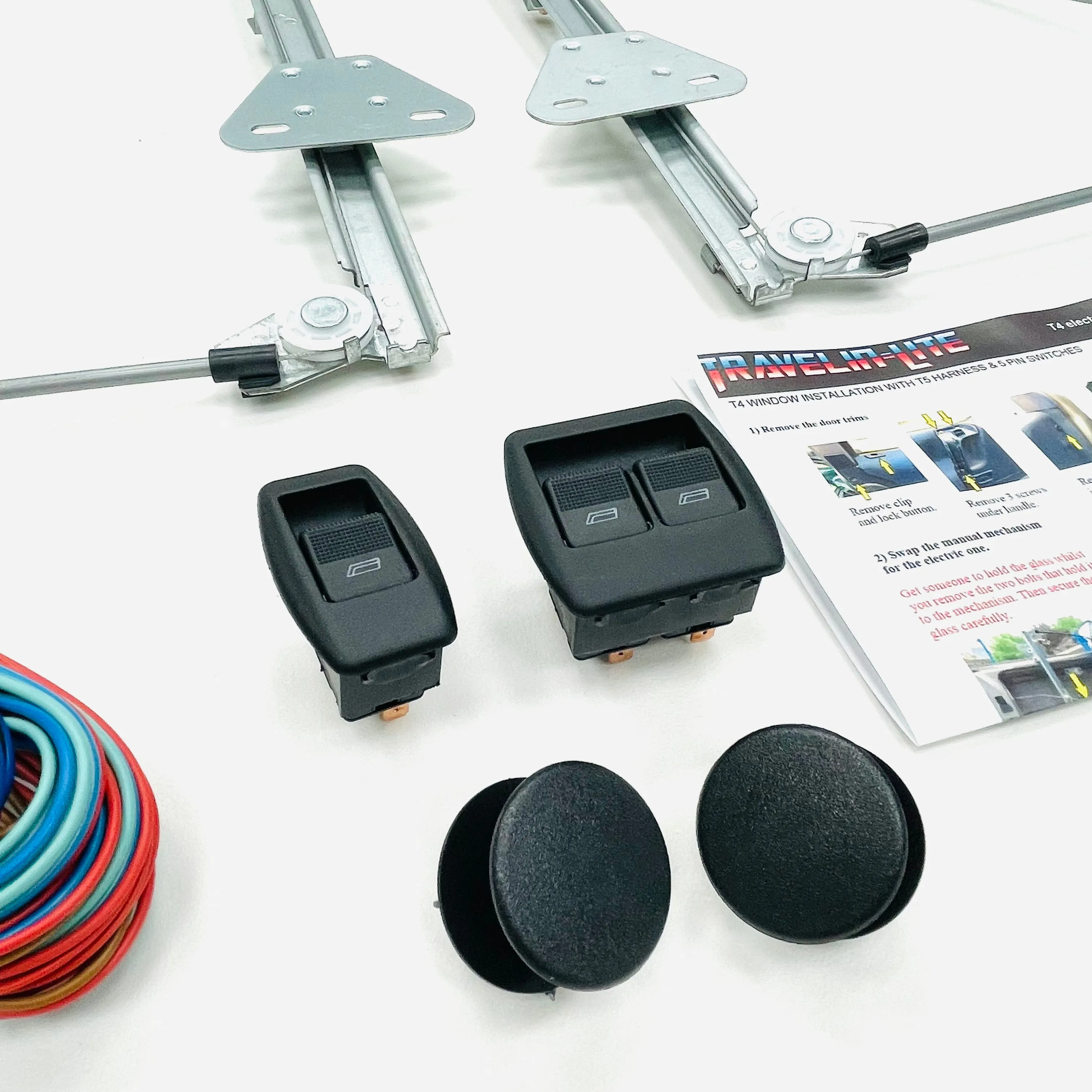Enhanced Electric Window & Central Locking Kit with Alarm for T4 (Tailgate Model)