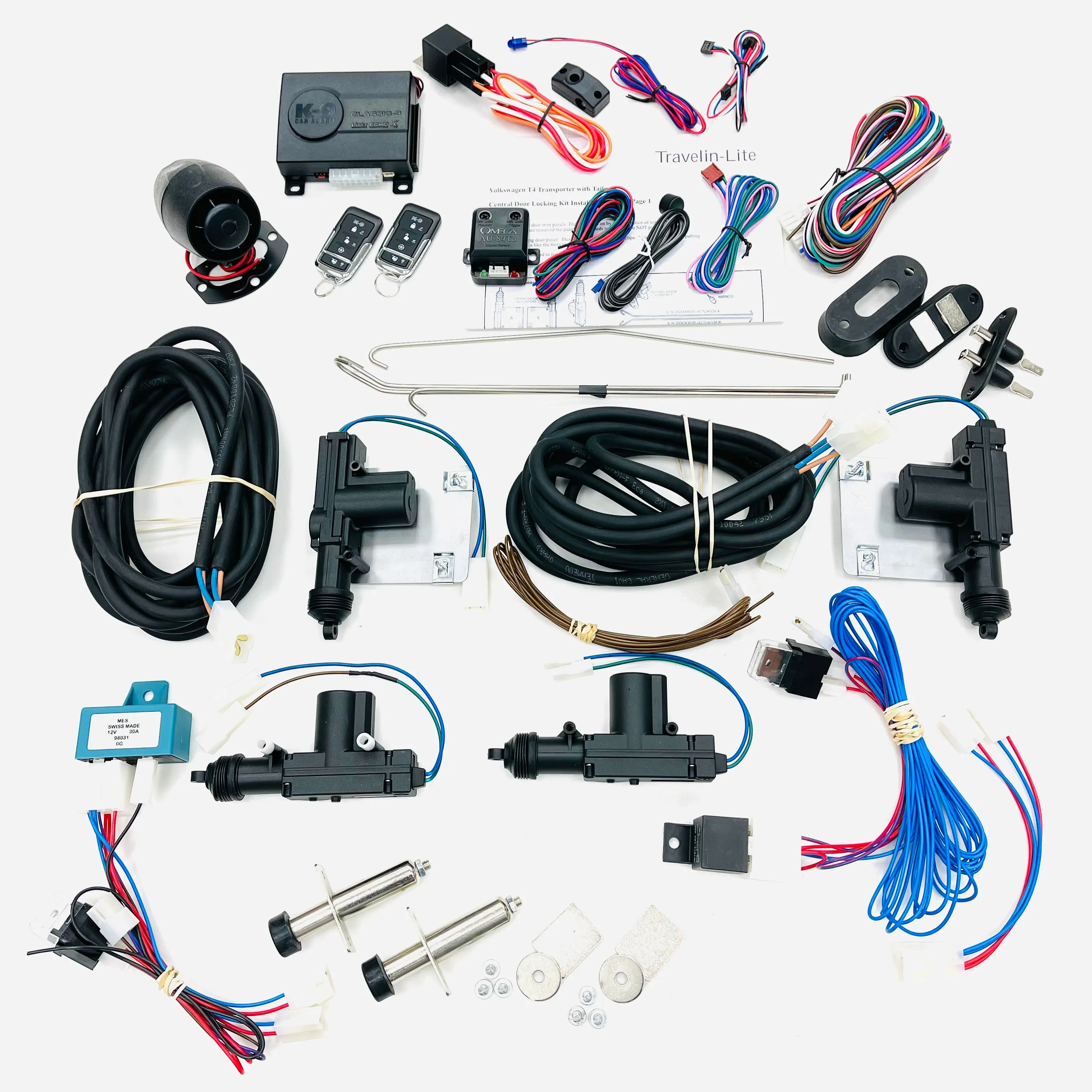 Enhanced Electric Window & Central Locking Kit with Alarm for T4 (Tailgate Model)