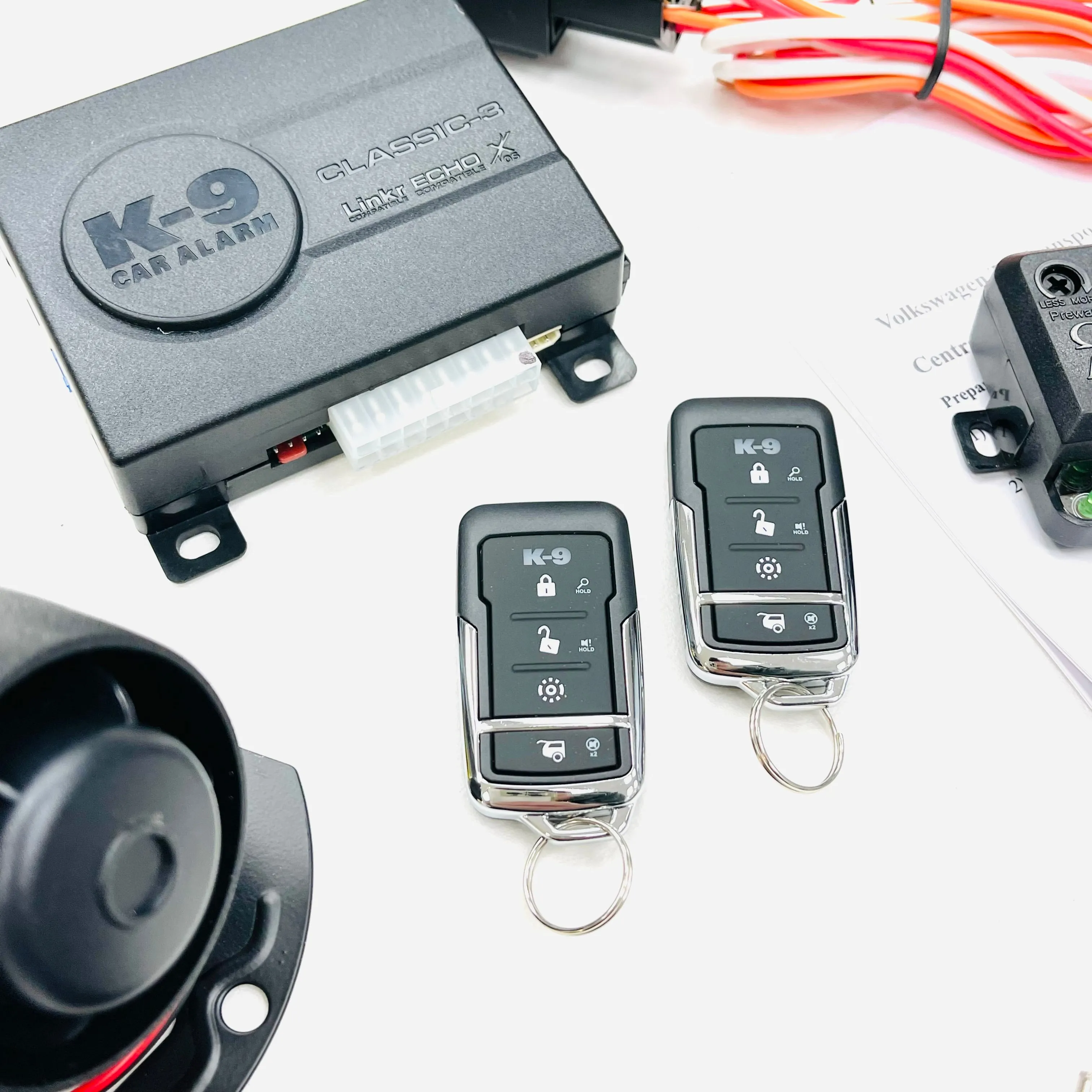 T4 Electric Window & Central Locking Kit & Alarm (twin rear)