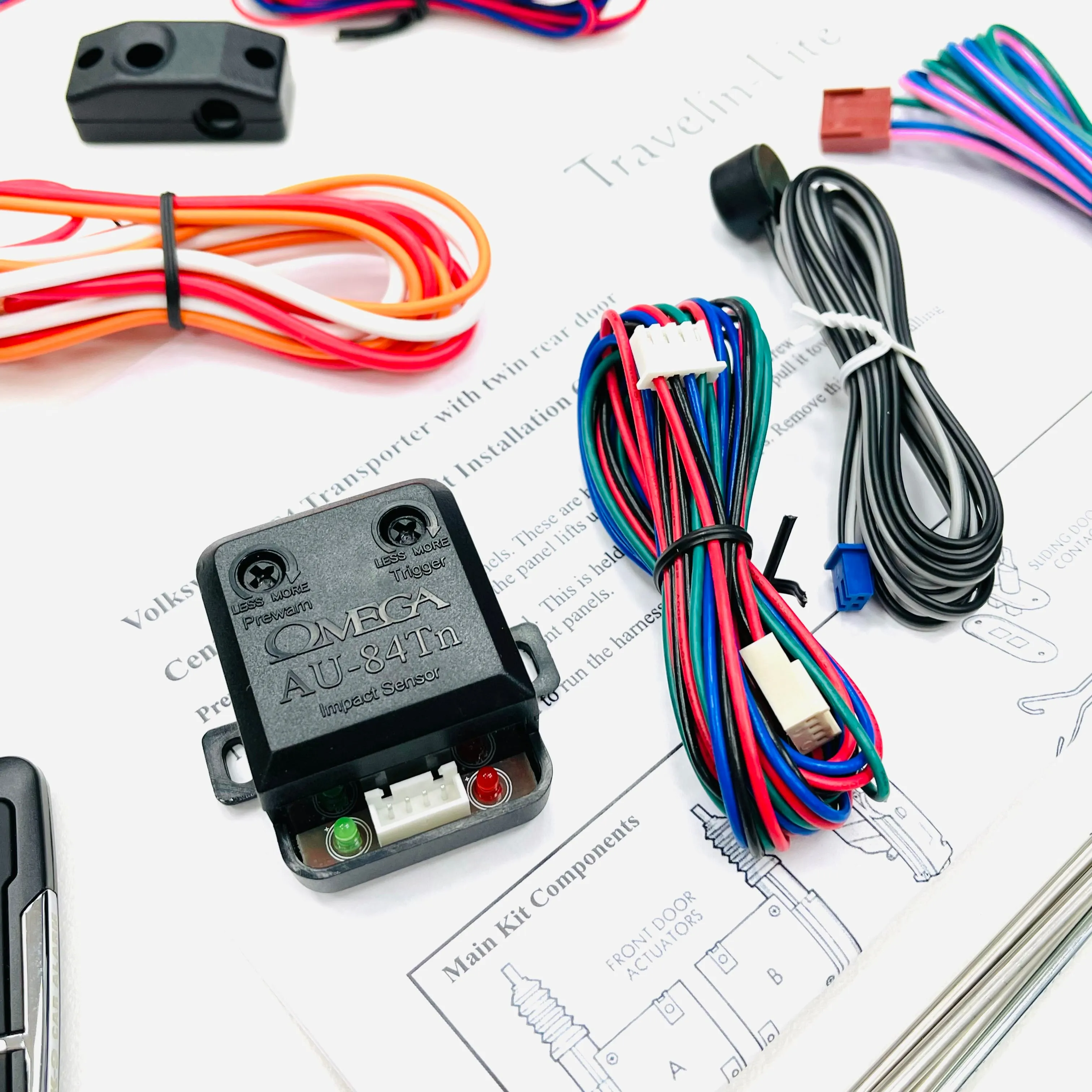 T4 Electric Window & Central Locking Kit & Alarm (twin rear)