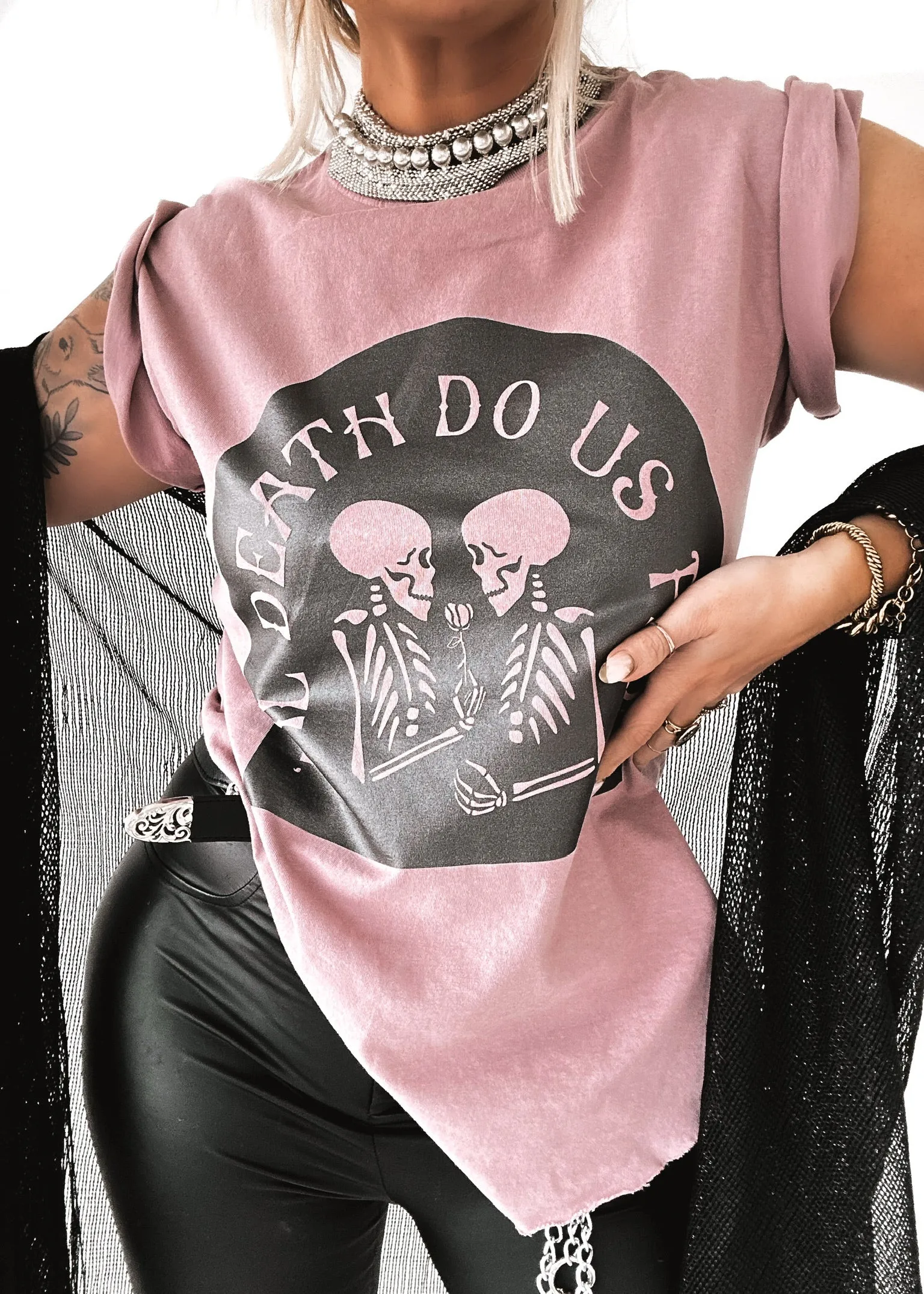 'TIL DEATH DO US PART SIDE SLIT TEE