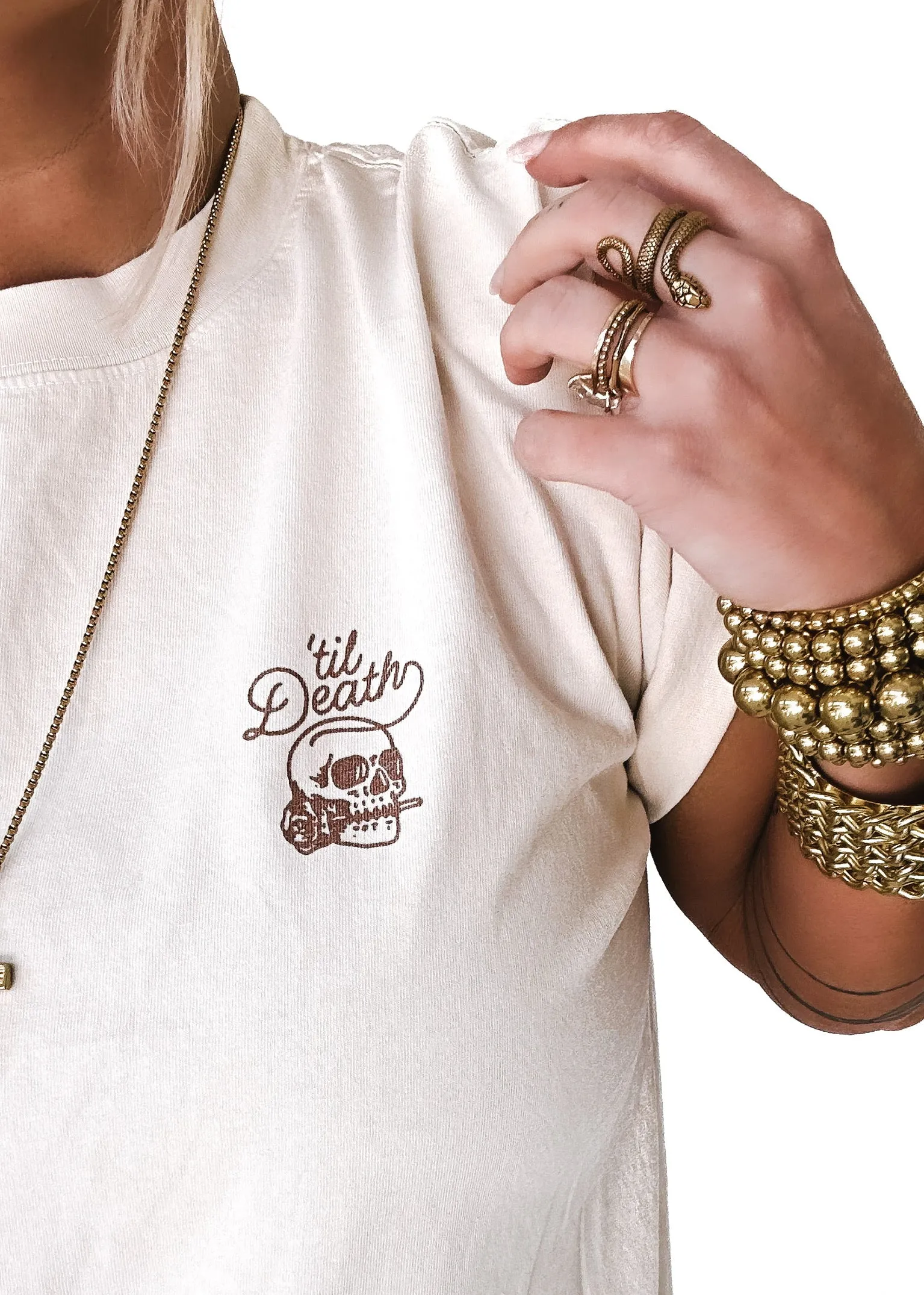 'TIL DEATH MY LOVE SIDE SLIT TEE
